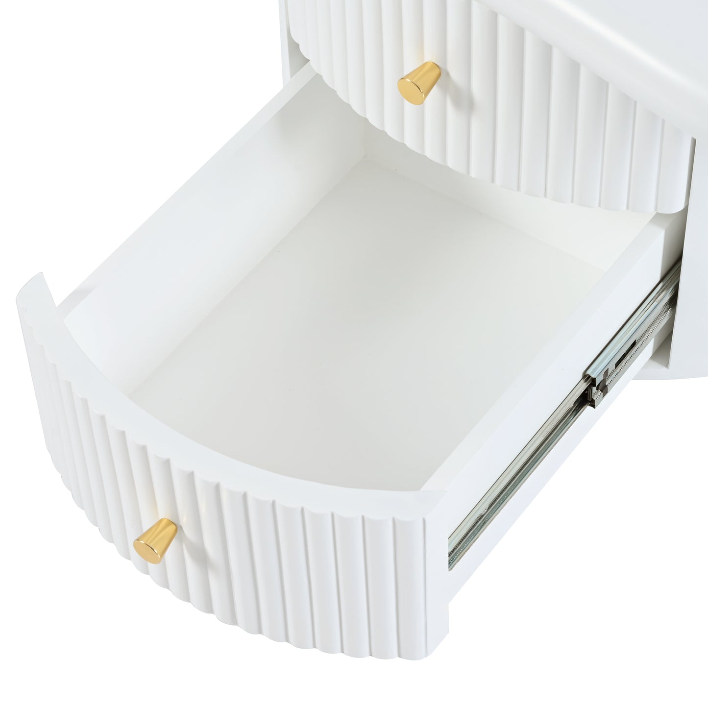 Cloud Coffee Table Set of 3: Irregular Shape, 2 Drawers & 2 Stools for Living Room