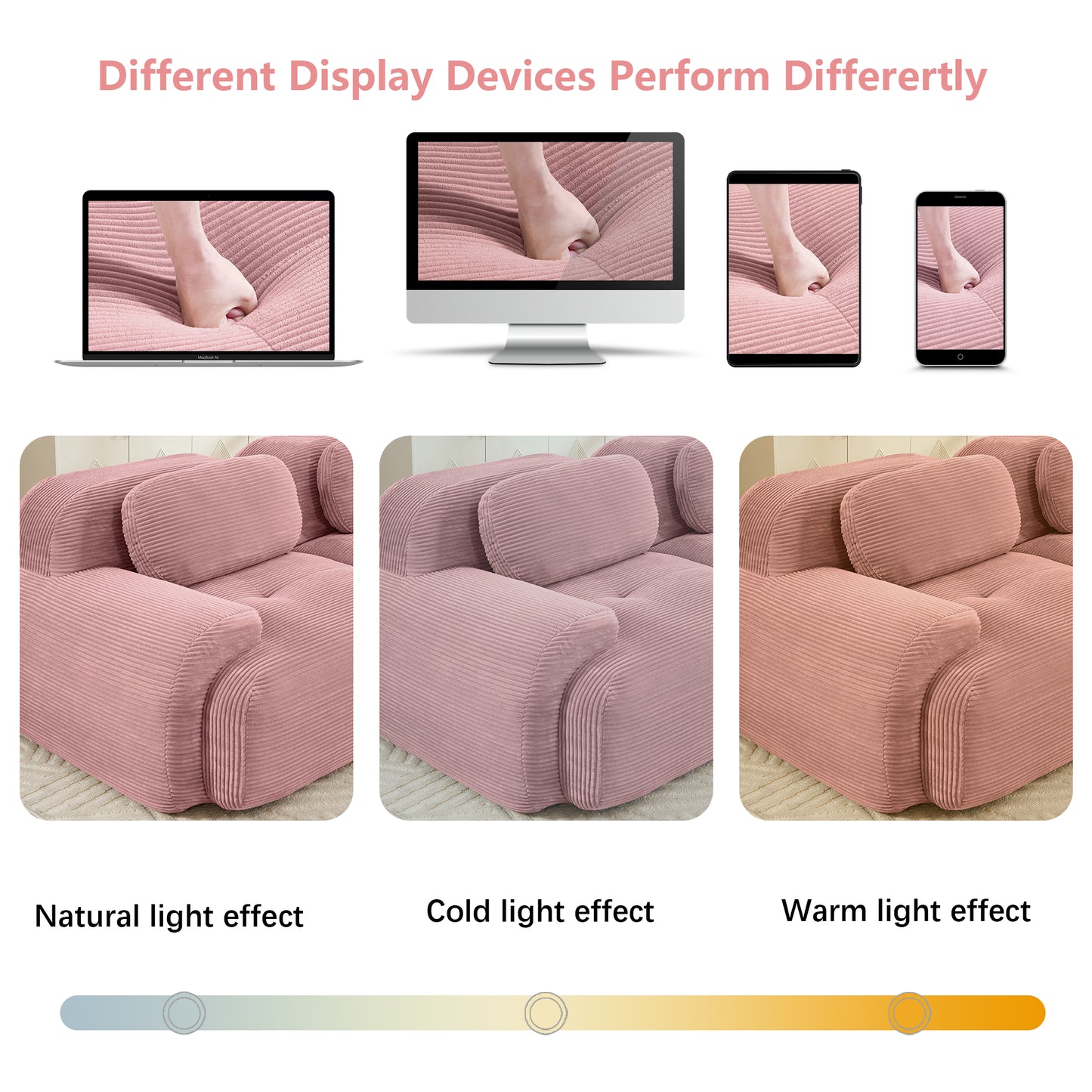modular sofa no assembly breathable corduroy fabric 32D high-resilience sponge extra-wide curved armrests pet-friendly