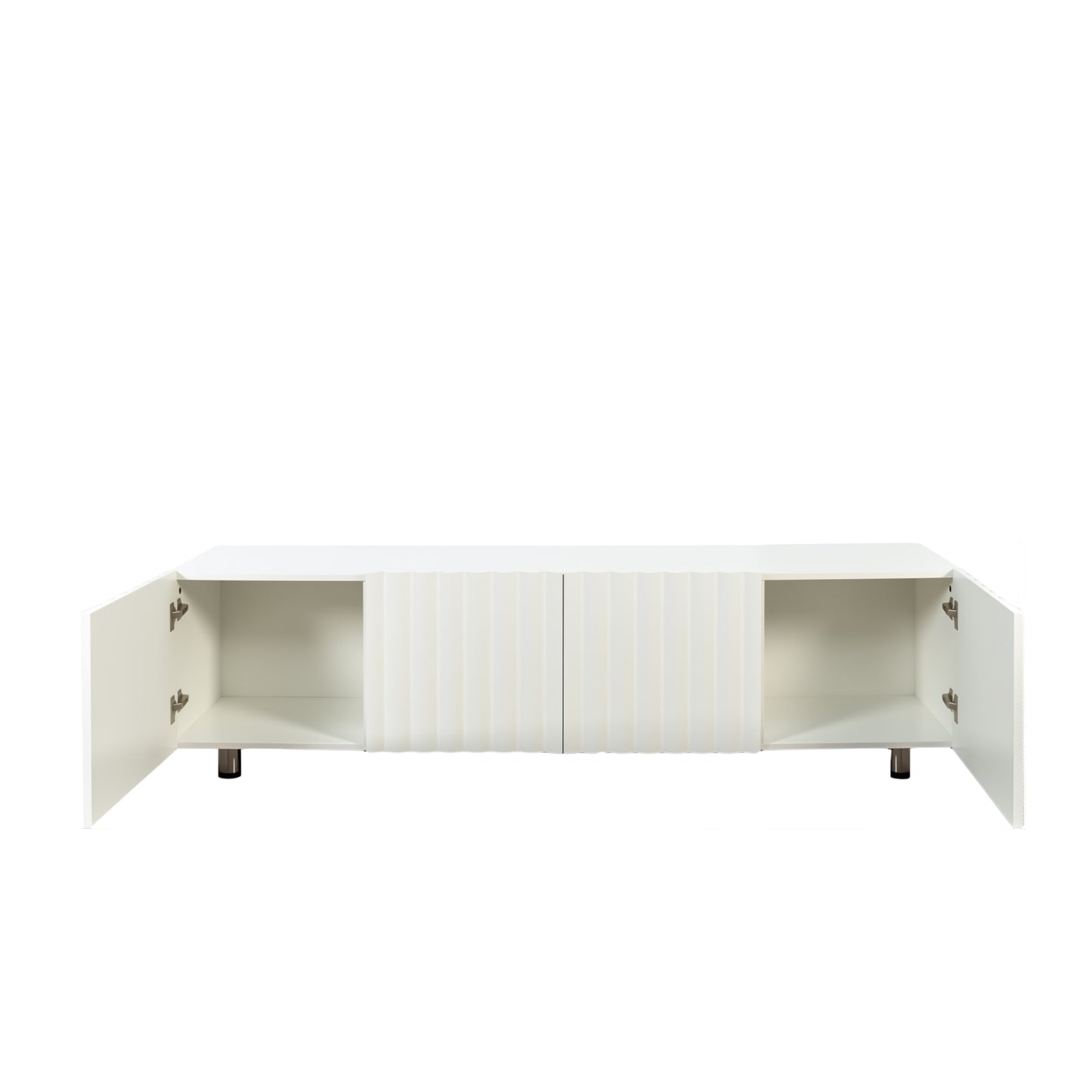 Modern TV Stand for Living Room, Entertainment Center with Storage & 2 Drawers