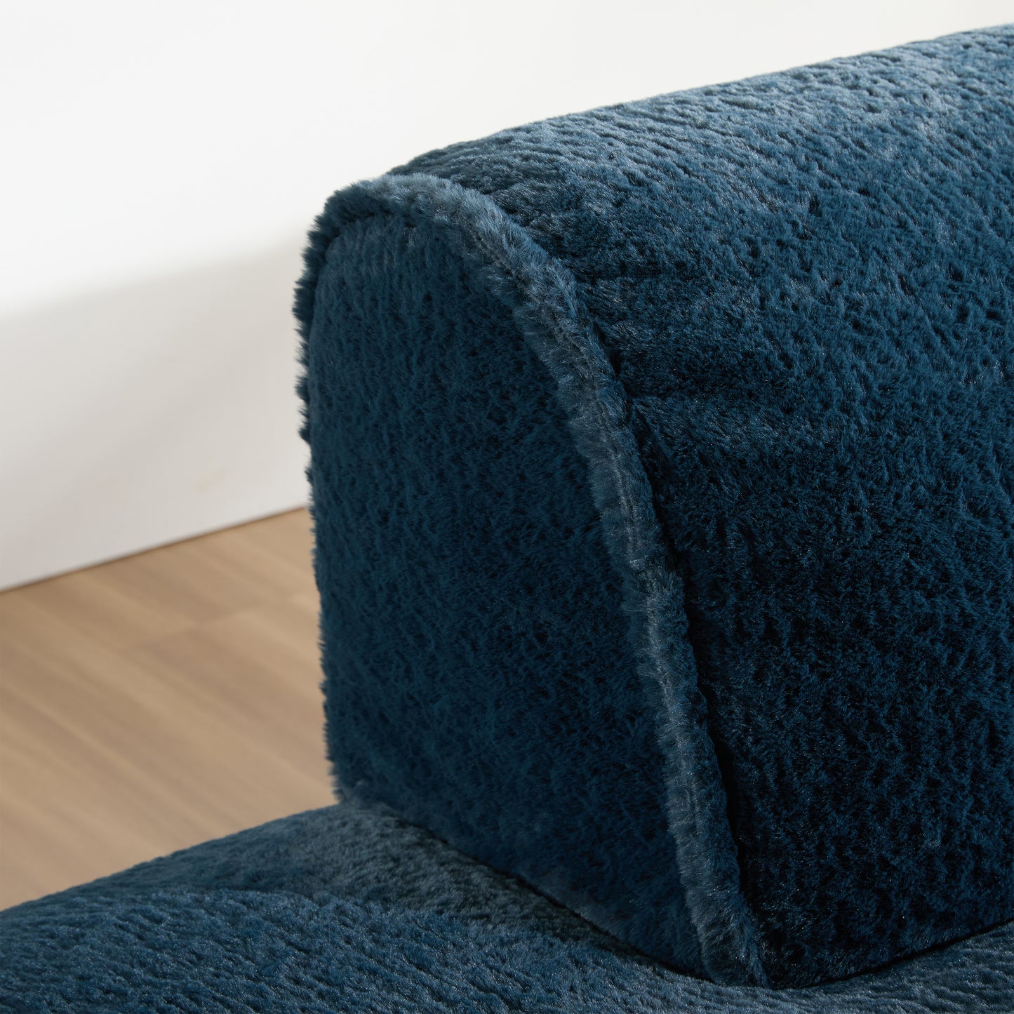 Plush Fabric Oversized Modular Sofa Bed,Single lounge chair without armrests