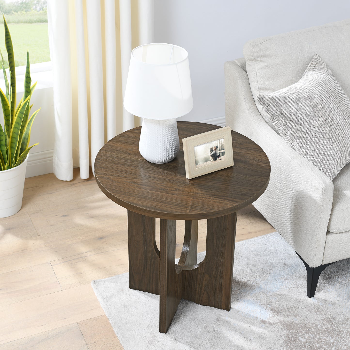 Modern minimalist Nordic style  coffee table and size table