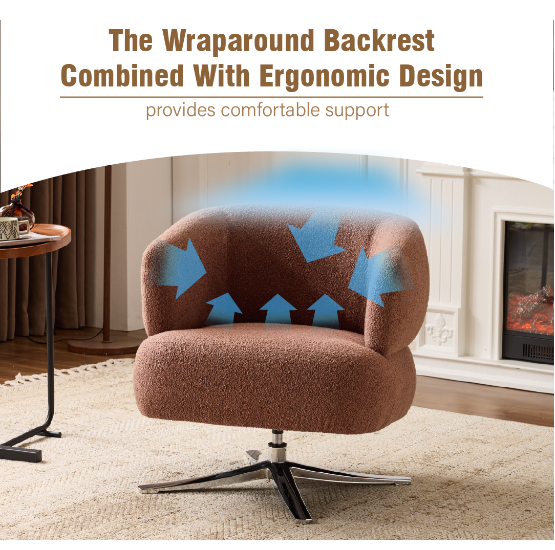 Cuddle-style leisure swivel sofa chair
