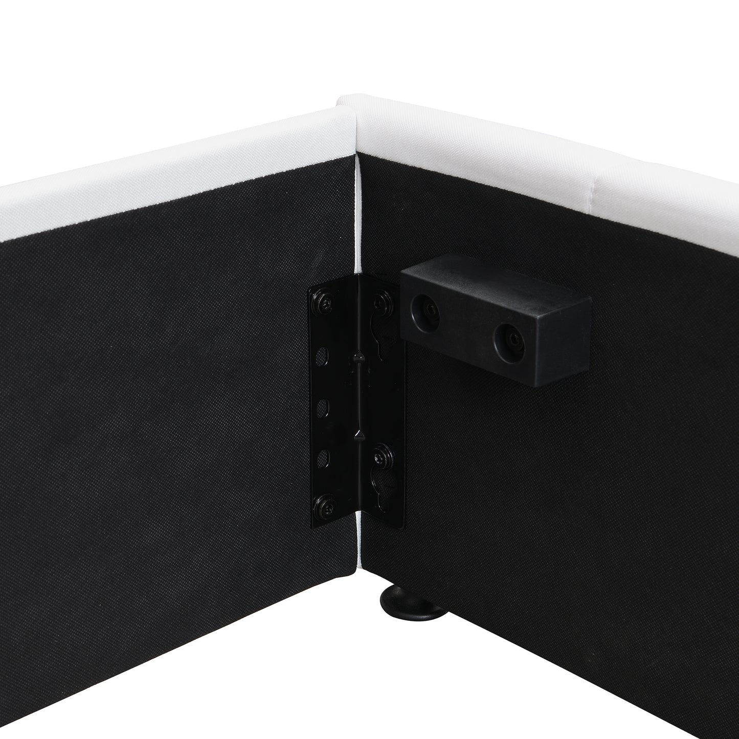 Upholstered Platform Bed featuring Hydraulic Storag