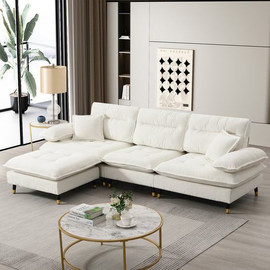 Cloud Chenille Sofa - L Shape, for Living Spaces 3 Colors