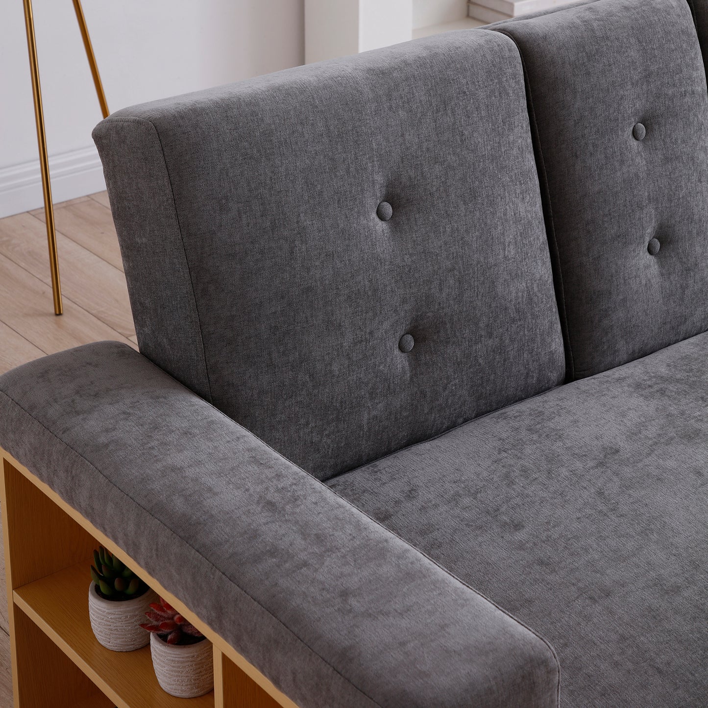 Convertible Sleeper Sofa Couch: Multifunctional, Double Folding with Storage