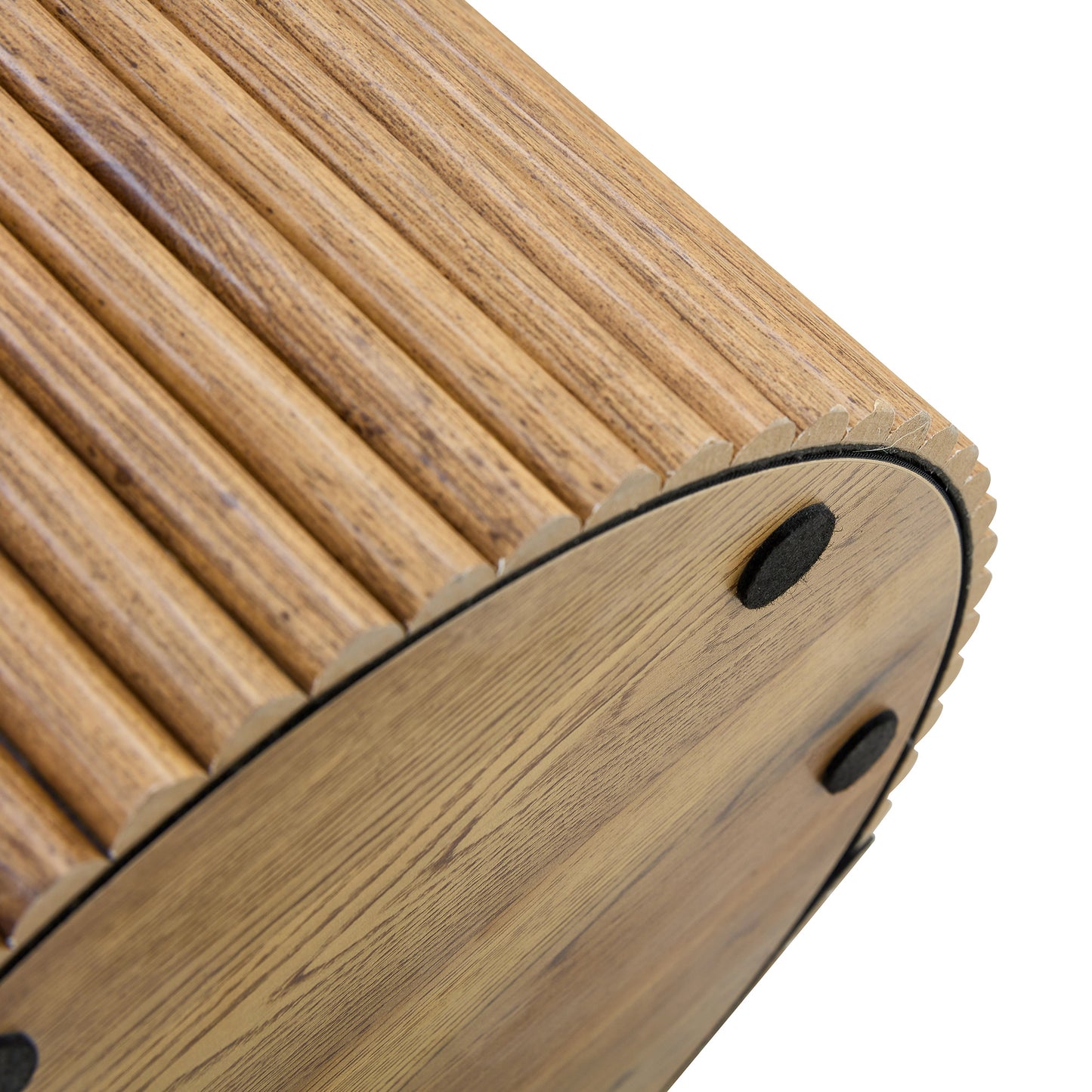 Modern Circular Coffee Table in MDF with 27.5 - Inch Diameter and Cylindrical Legs: A Home Decor Focal Point