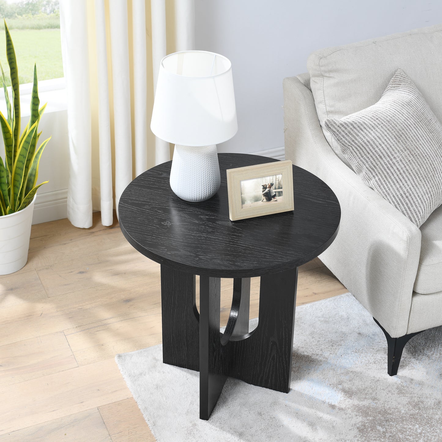 Modern minimalist Nordic style  coffee table and size table
