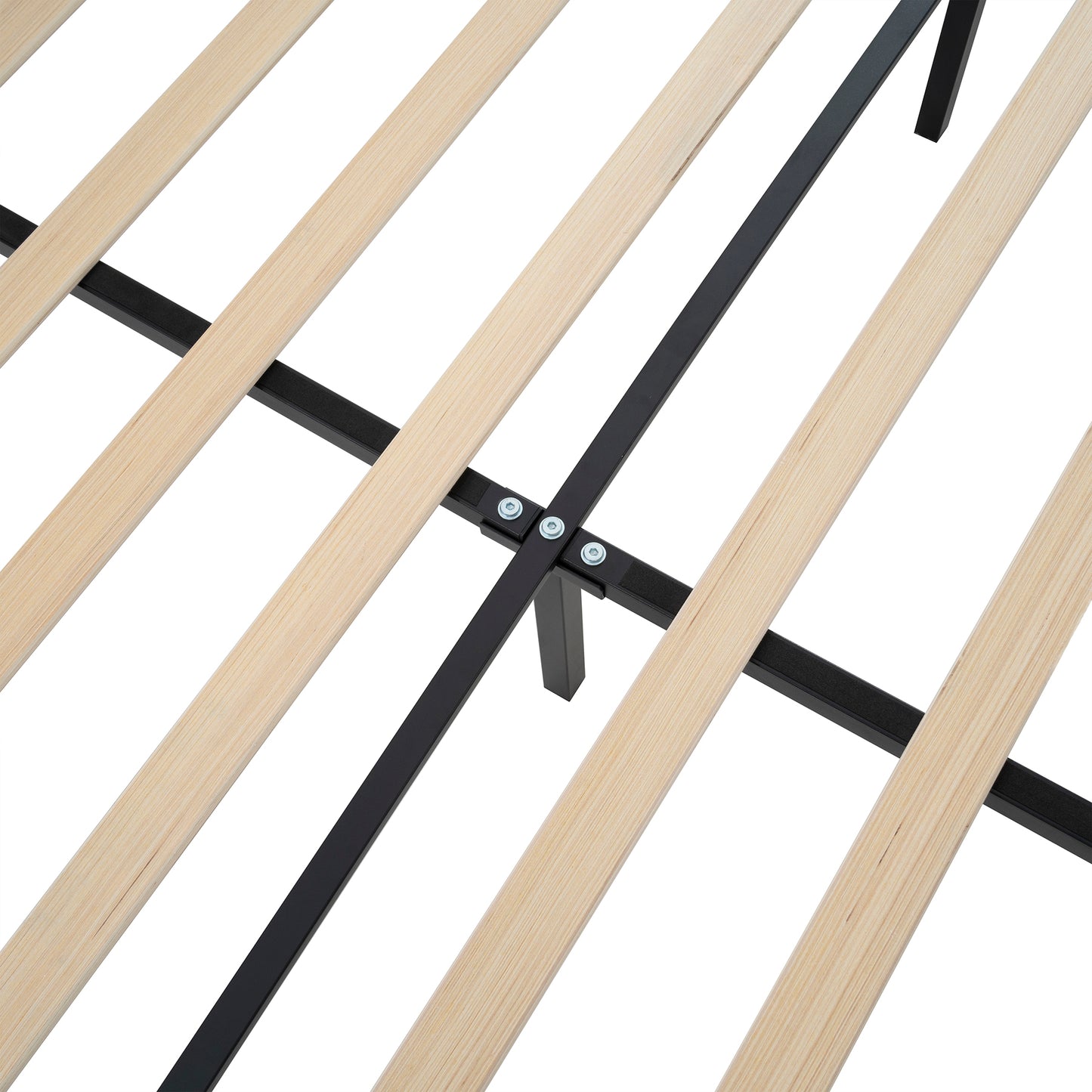 Teddy Velvet Bed Frame with High Back Upholstered Headboard and High Footboard