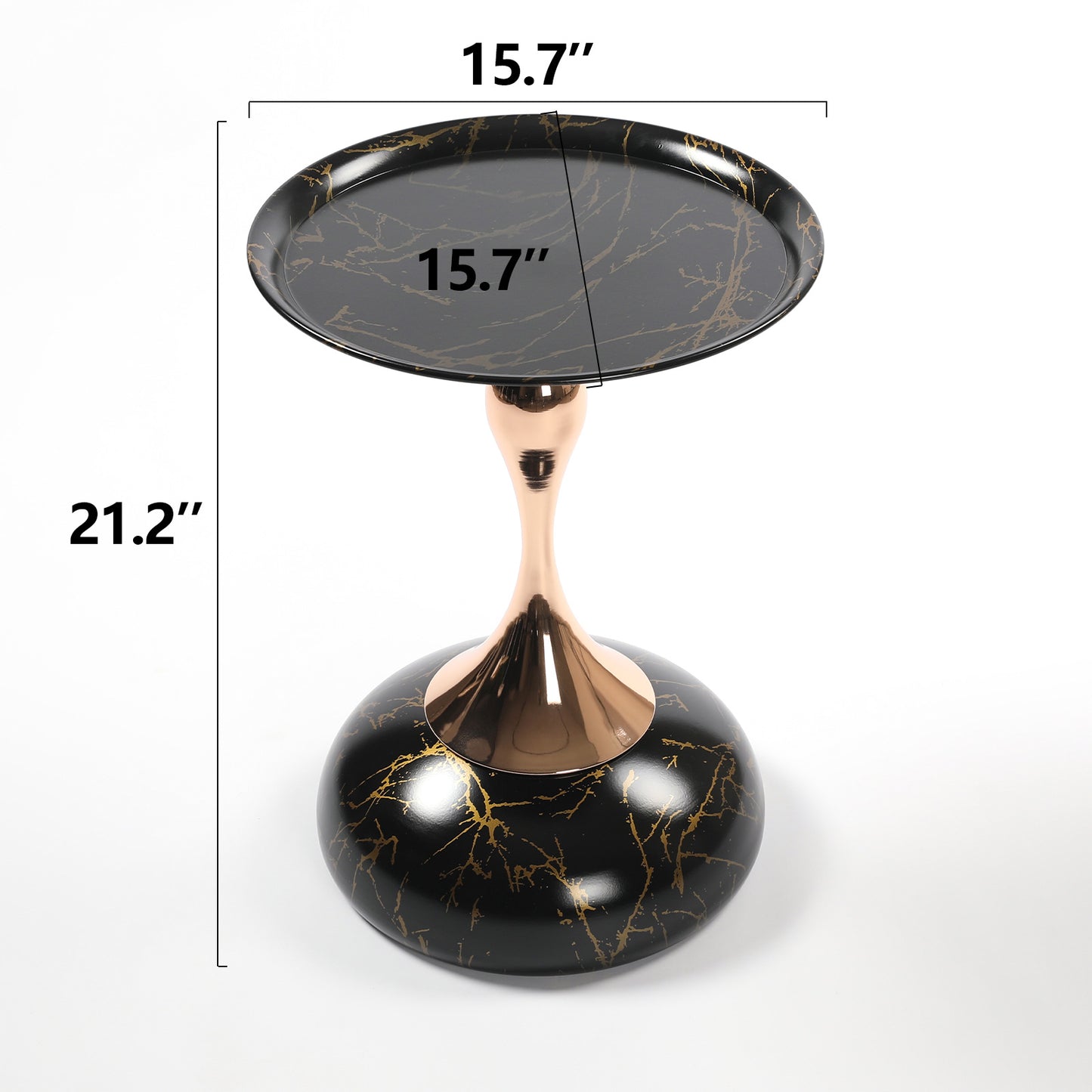 Mermaid Tail End Coffee Table Round Side Table