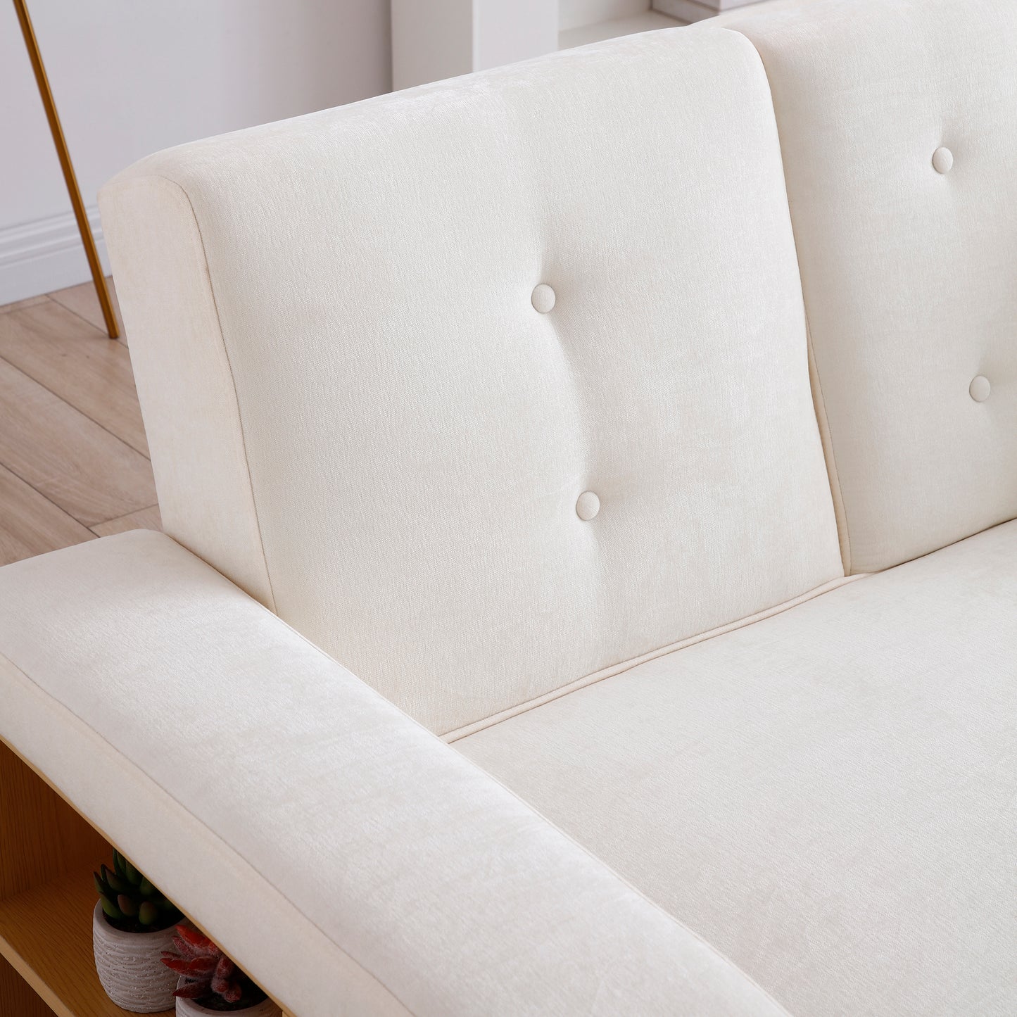 Convertible Sleeper Sofa Couch: Multifunctional, Double Folding with Storage