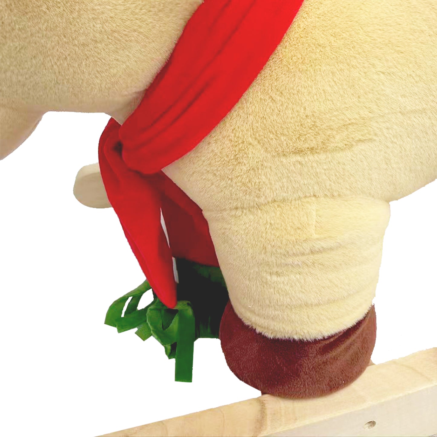 Moose Rocking Toy with Hand Puppets and Safety Belt for Children 1-3 Years