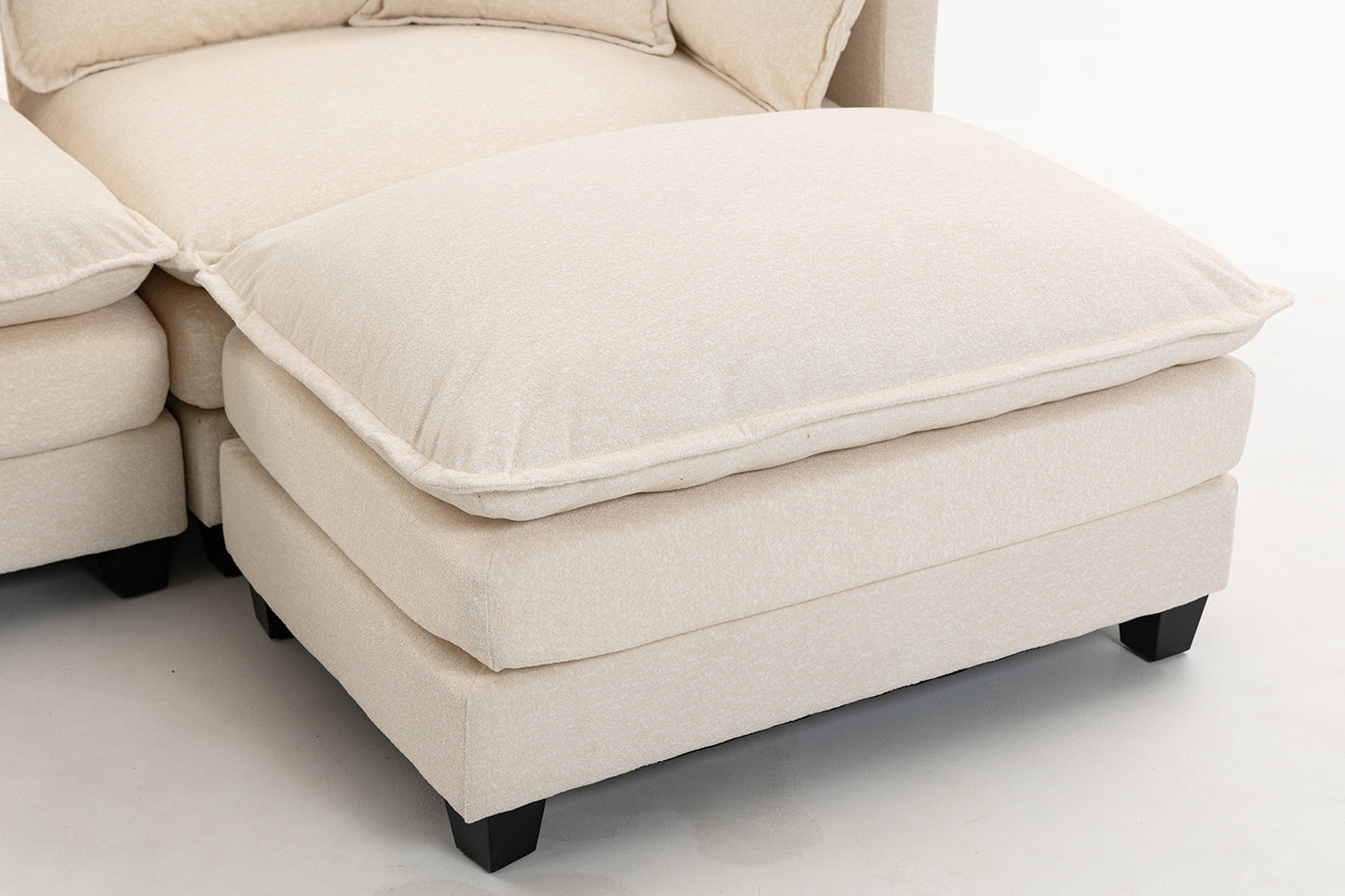 Modern Modular Chenille Sectional Sofa – 2-Seat / 3-Seat+Ottoman / 4-Seat+2Ottoman