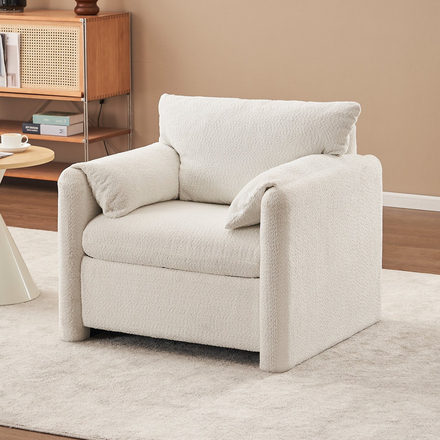 Modern Accent Chair Single Seater，Loveseat Sofa 2-Seater， 3-Seater Sofa 77" Chenille Couch