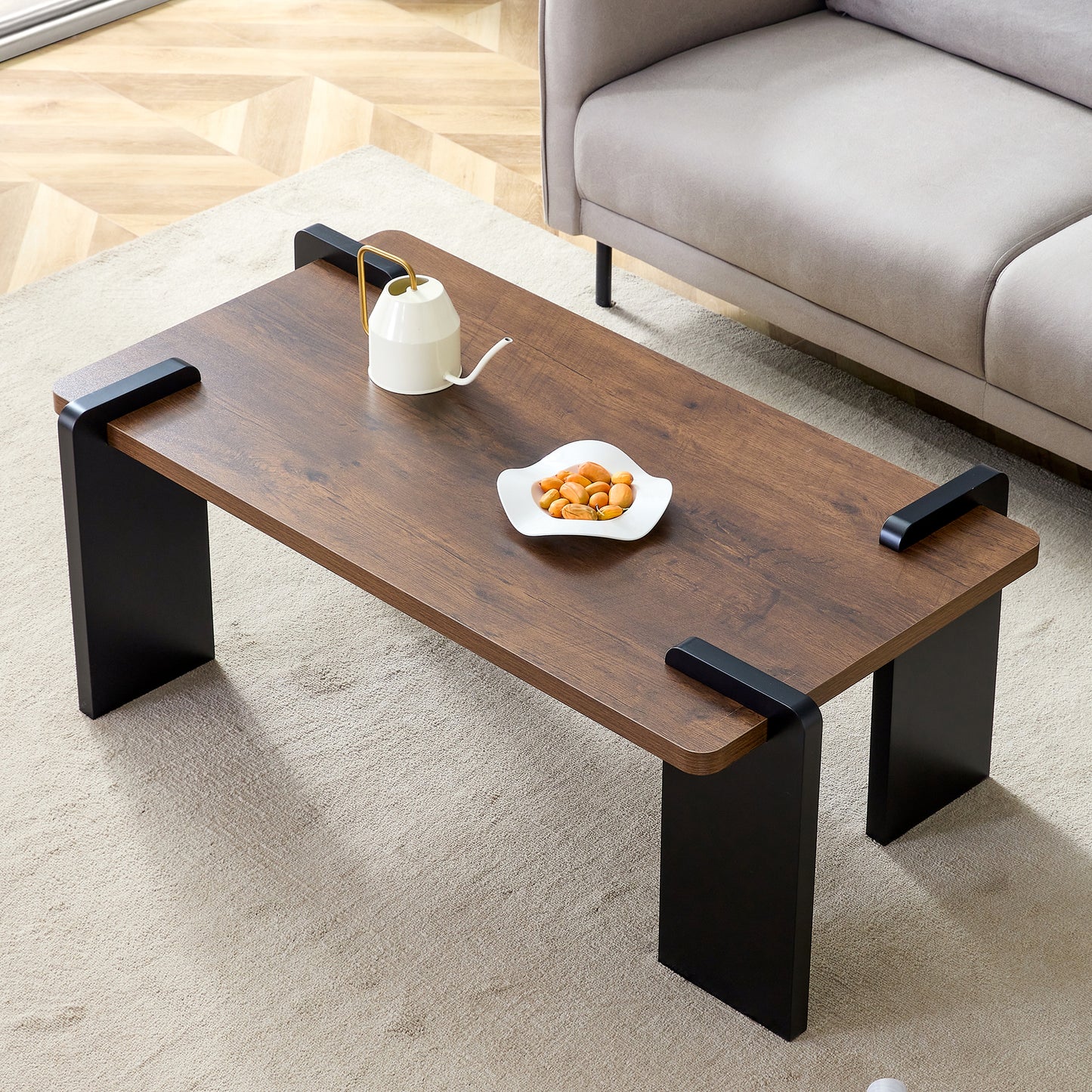 MDF coffee table, suitable for modern minimalist living rooms and leisure areas