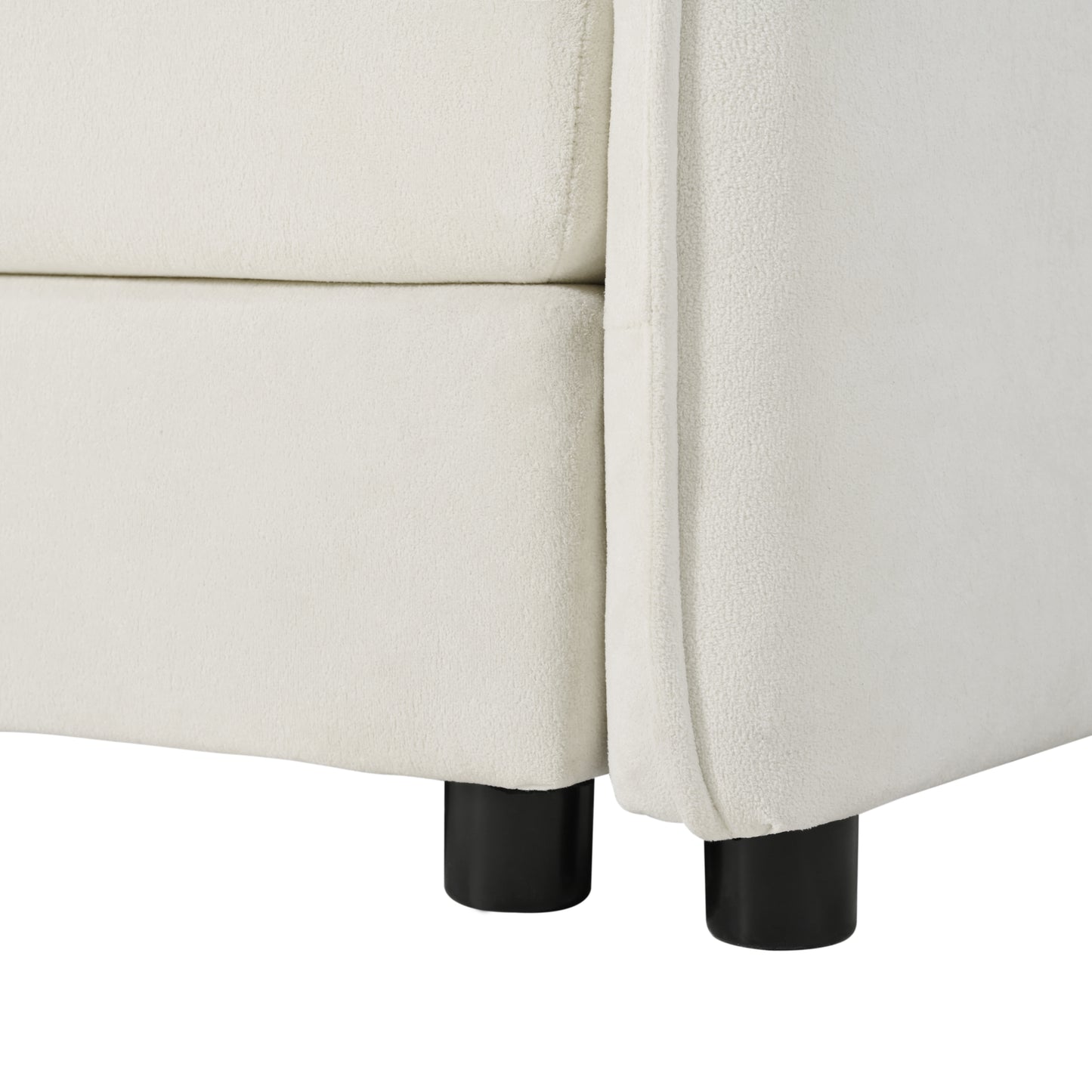 Deep Seat Sectional Sofa Cloud Couch with Ottoman