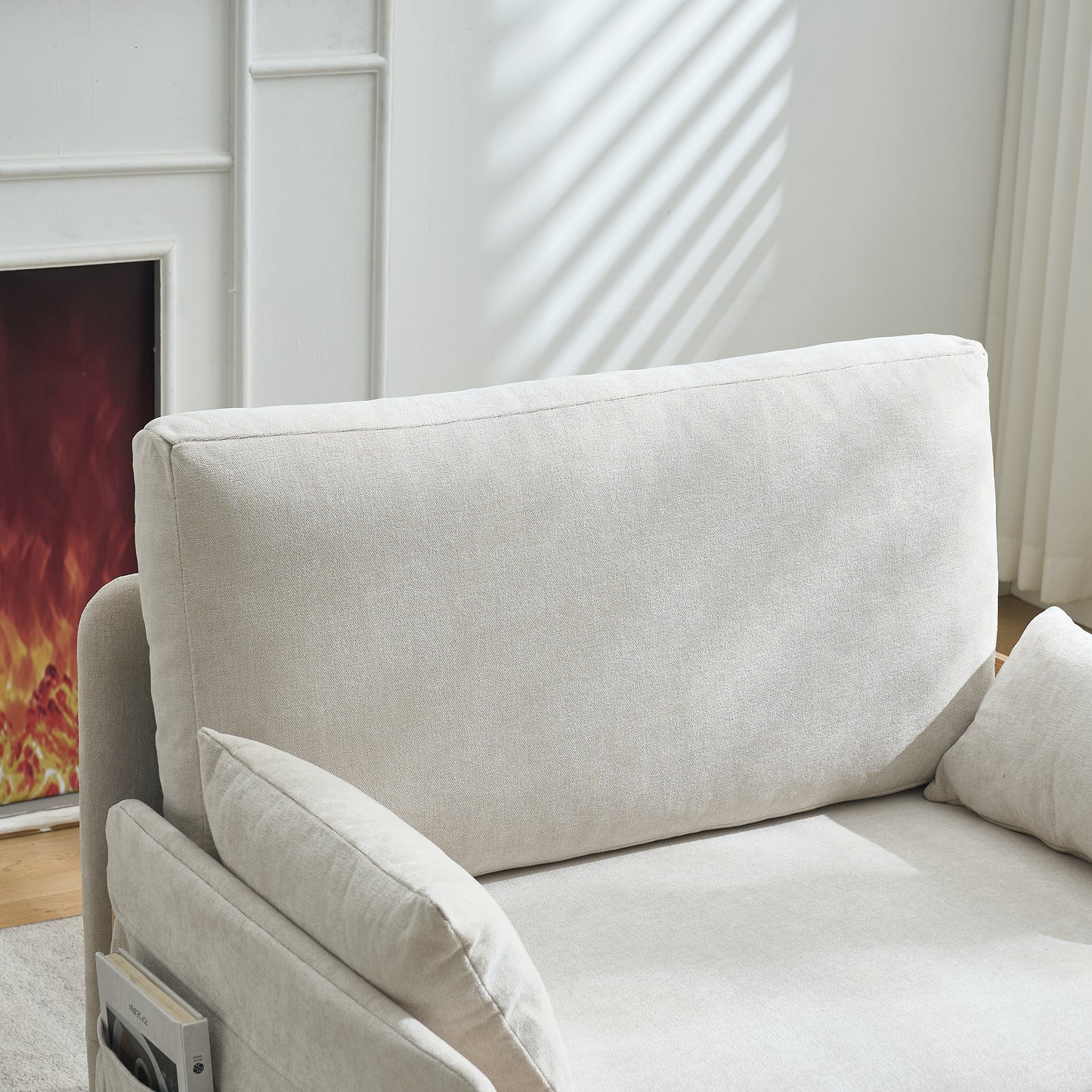 3 - Pillow Foldable Sofa Bed Recliner: 3 - in - 1 Convertible, Mid - Century Modern, Small Space - Friendly