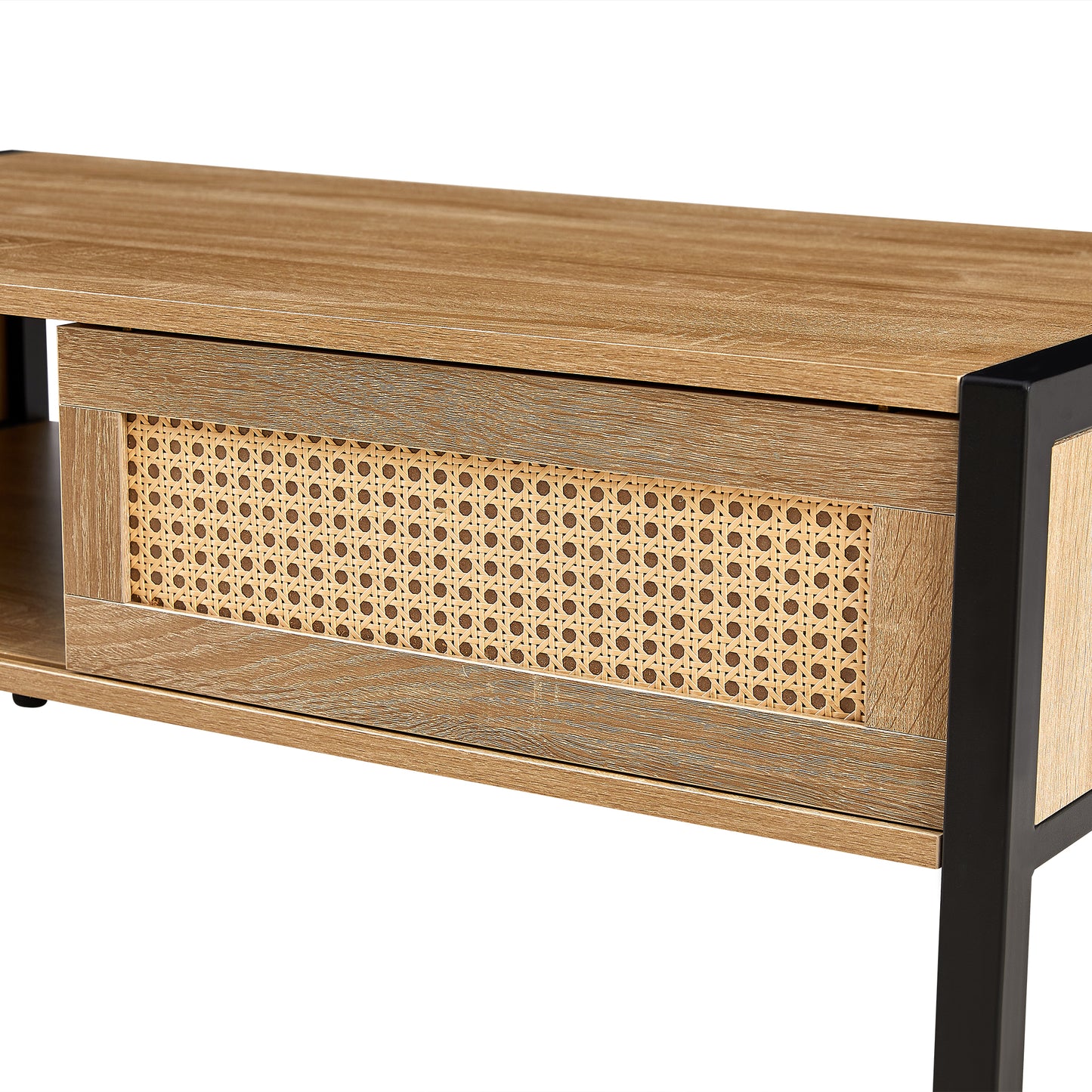 Rattan Coffee table & Rattan TV cabinet & Rattan End table with drawer