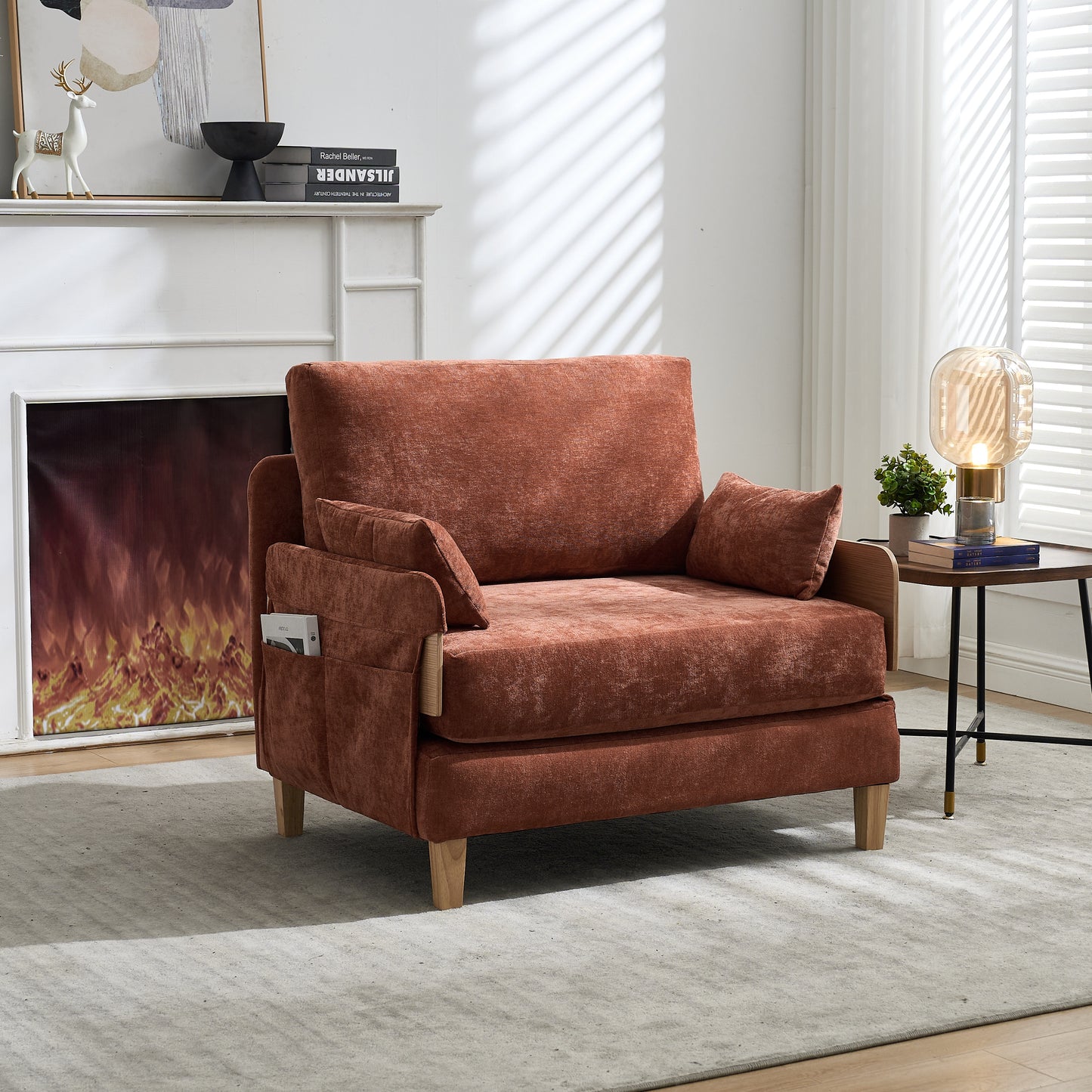 3 - Pillow Foldable Sofa Bed Recliner: 3 - in - 1 Convertible, Mid - Century Modern, Small Space - Friendly