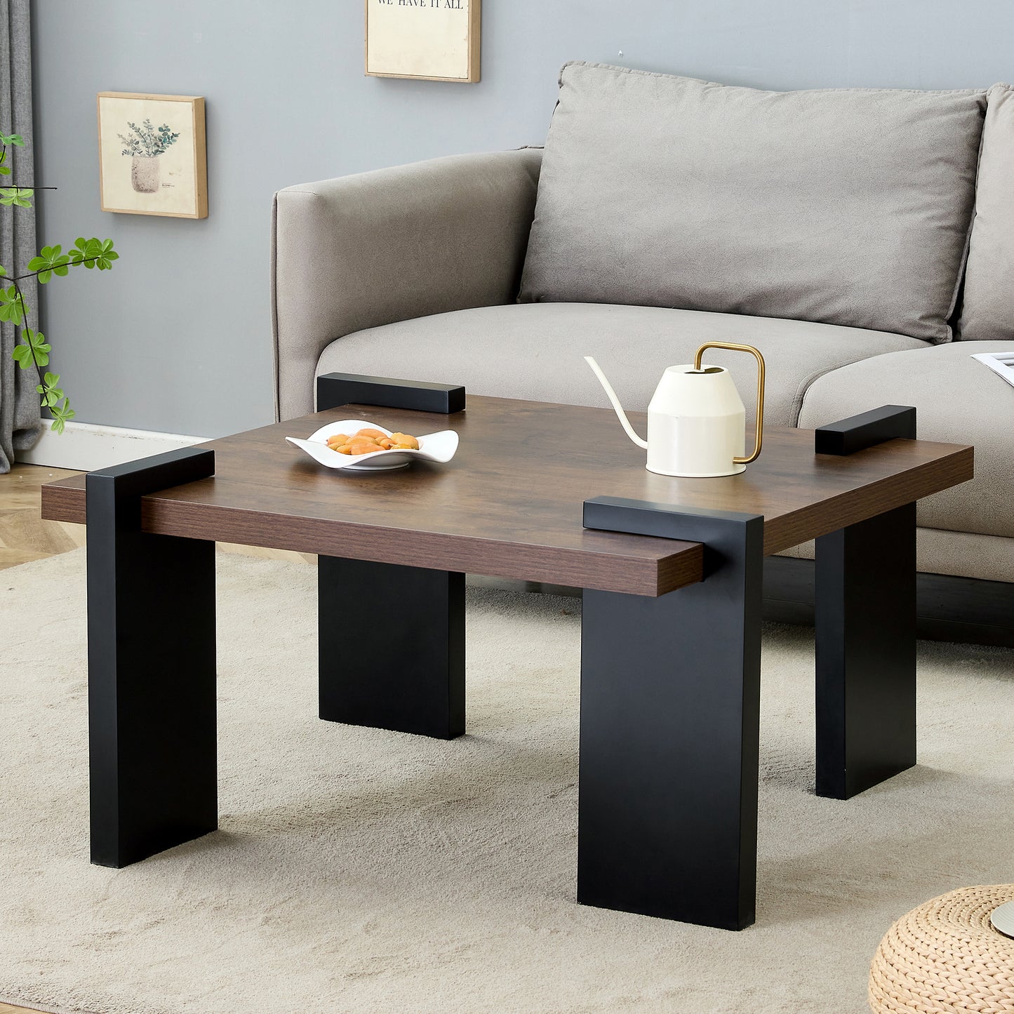 MDF coffee table, suitable for modern minimalist living rooms and leisure areas