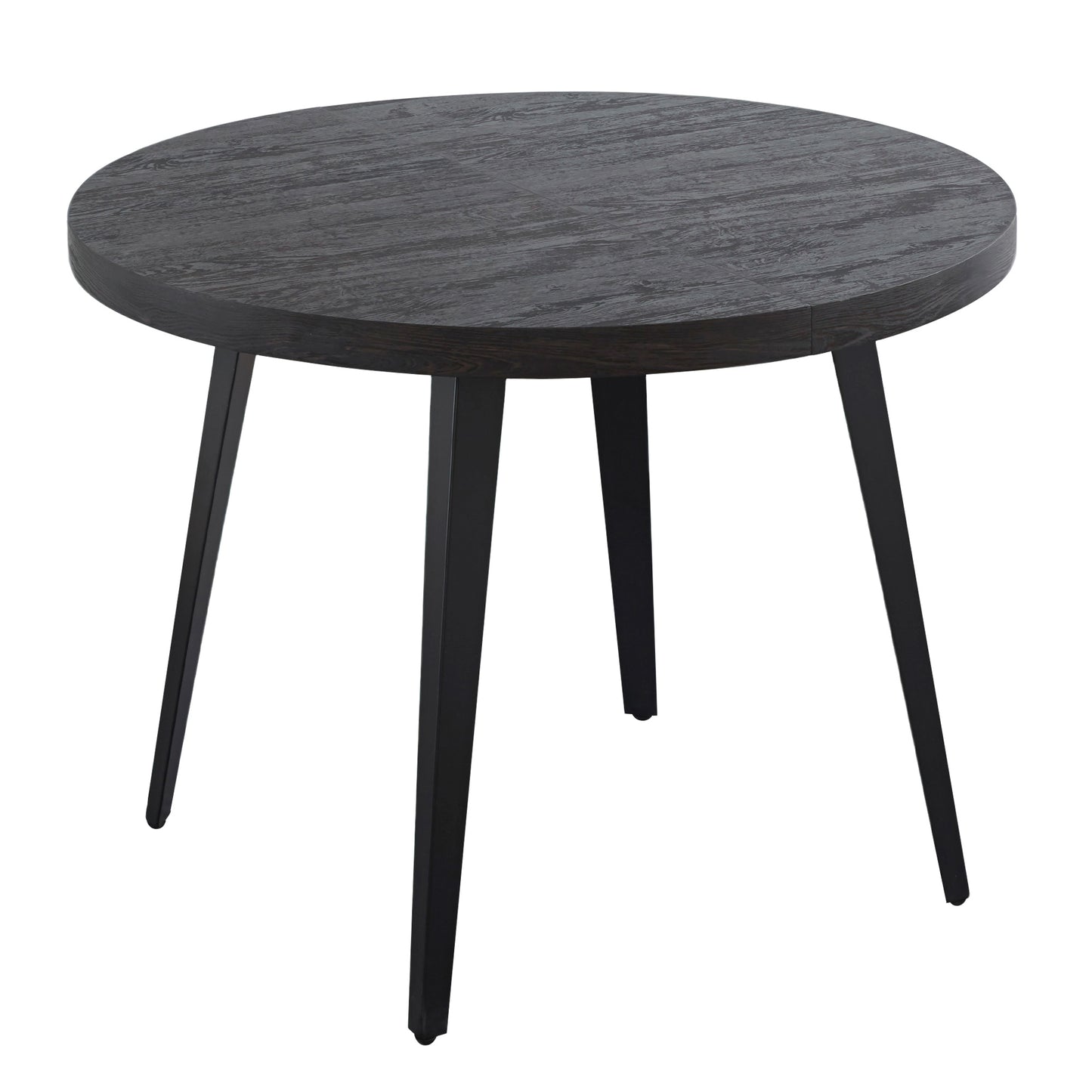 Extendable Dining Table – Metal Leg, MDF Top | Space-Saving Expandable Table for Home &amp; Office (Oak/Walnut/Black)