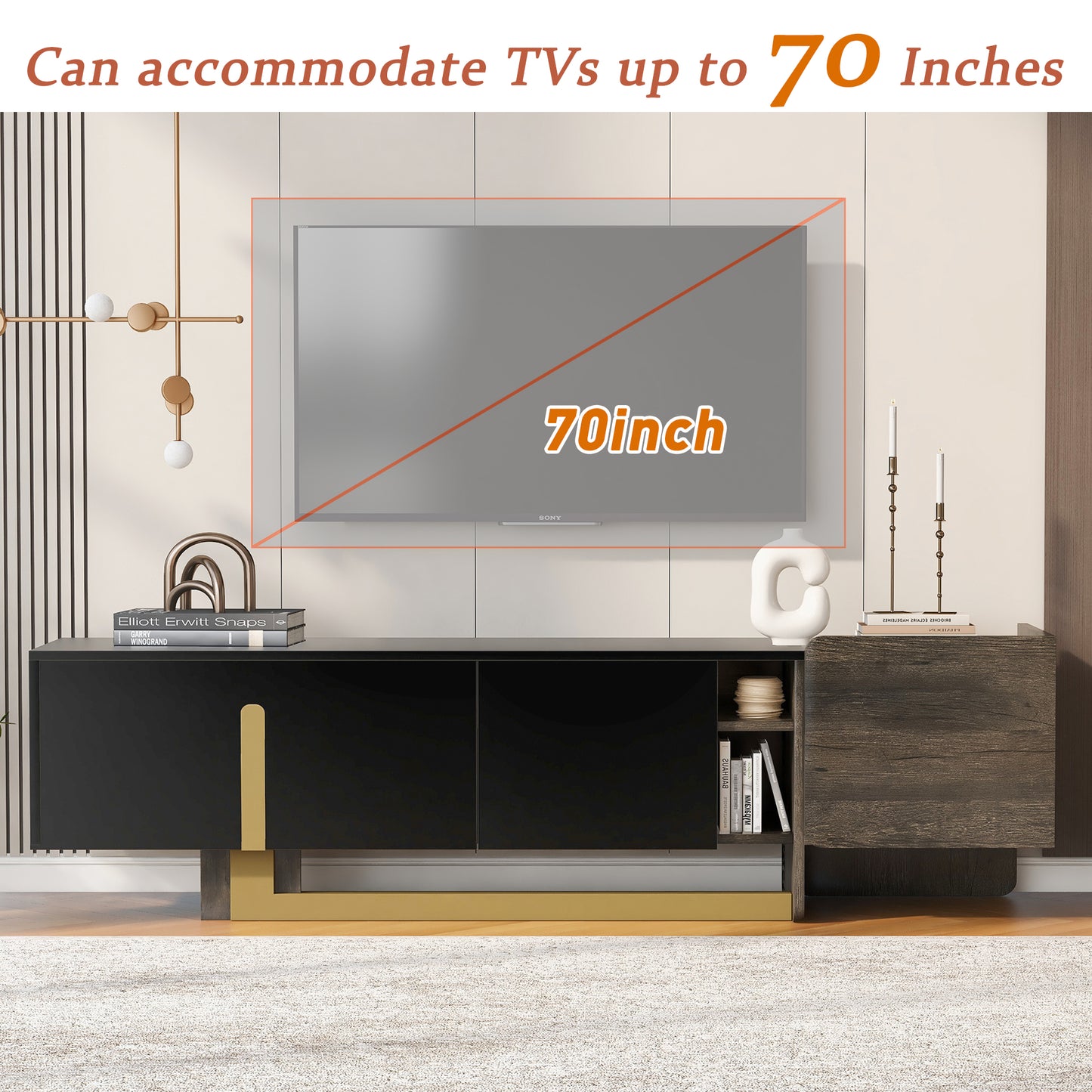 TV Stand and Coffee Table Set of 2