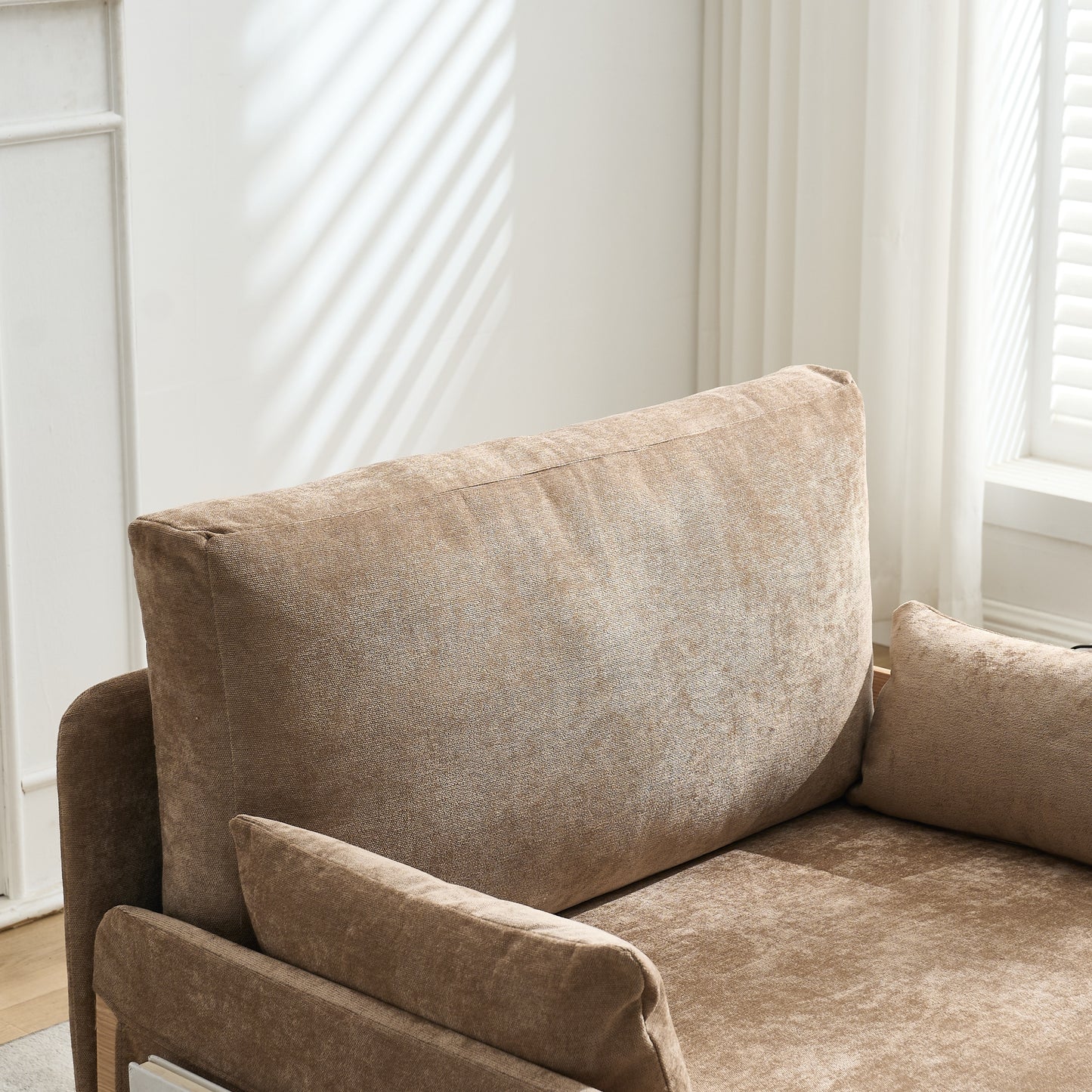 3 - Pillow Foldable Sofa Bed Recliner: 3 - in - 1 Convertible, Mid - Century Modern, Small Space - Friendly