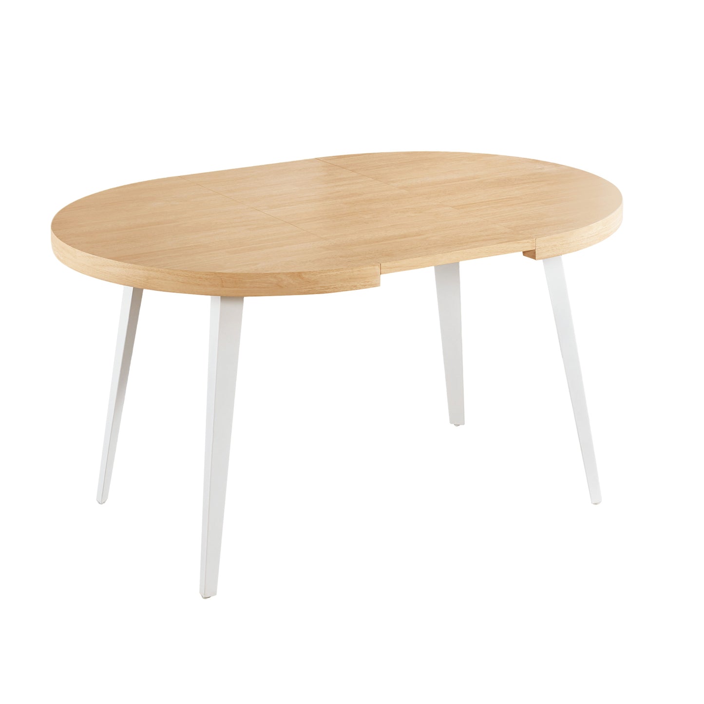 Extendable Dining Table – Metal Leg, MDF Top | Space-Saving Expandable Table for Home &amp; Office (Oak/Walnut/Black)