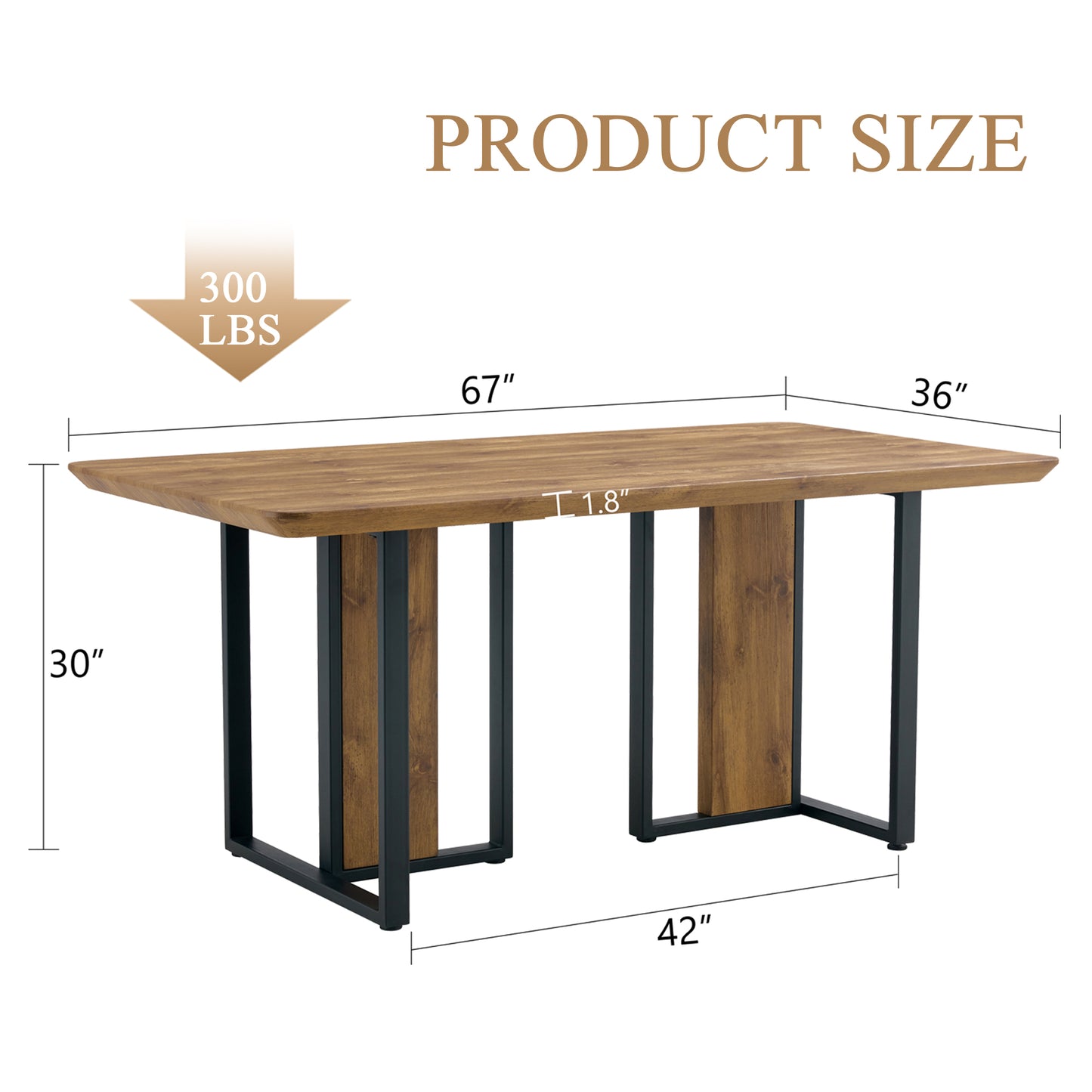White Rectangular With a Patterned Dining Table. MDF Table and Stainless Steel Frame