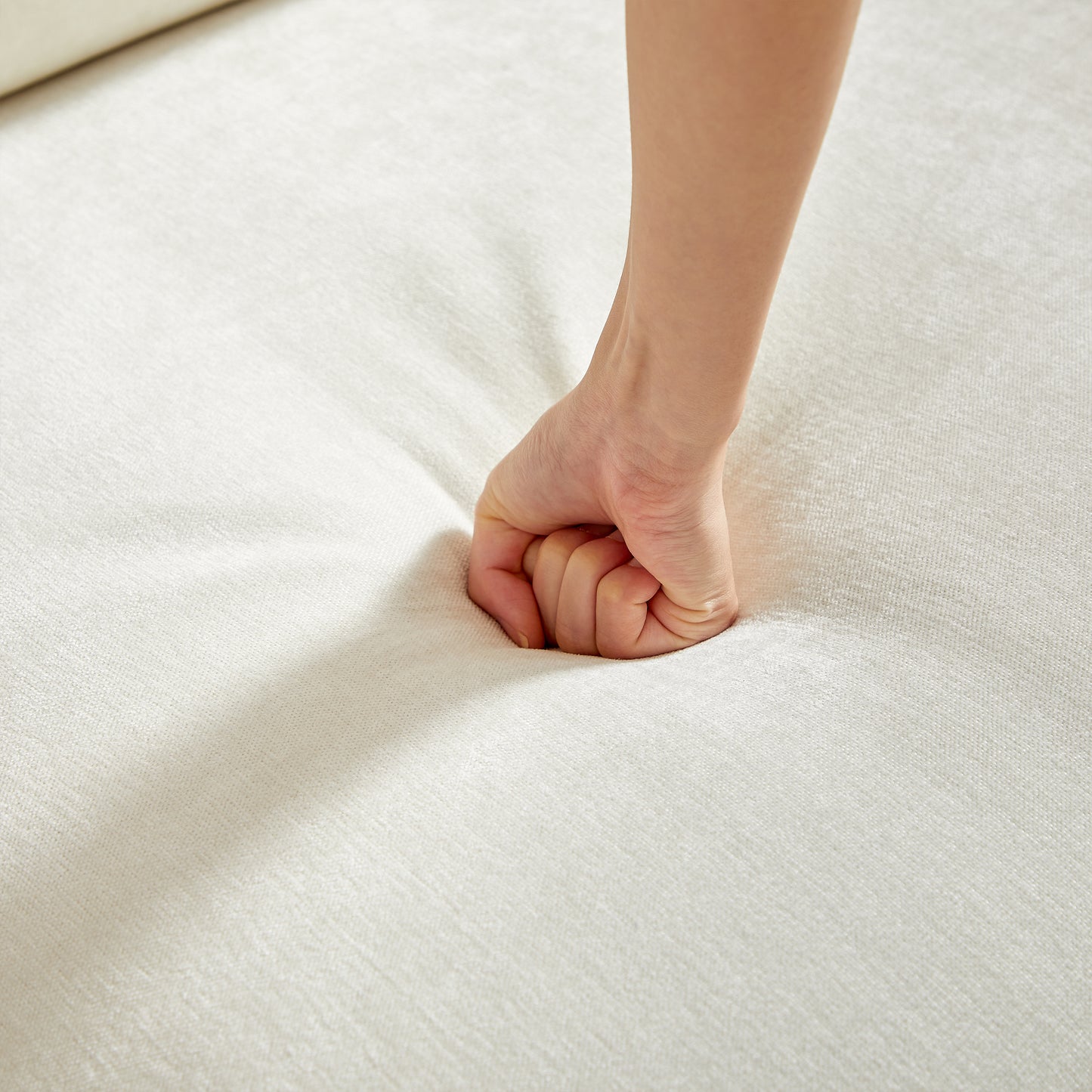 Combo Sofa Modern Living Room Sofa Linen Fabric Couch With Pillows