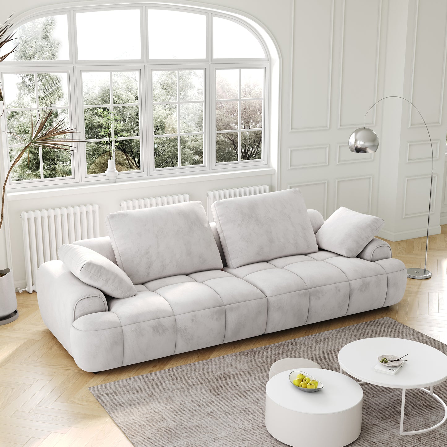 86.6″ Large Two - Seat Sofa: Modern Upholstered Comfor