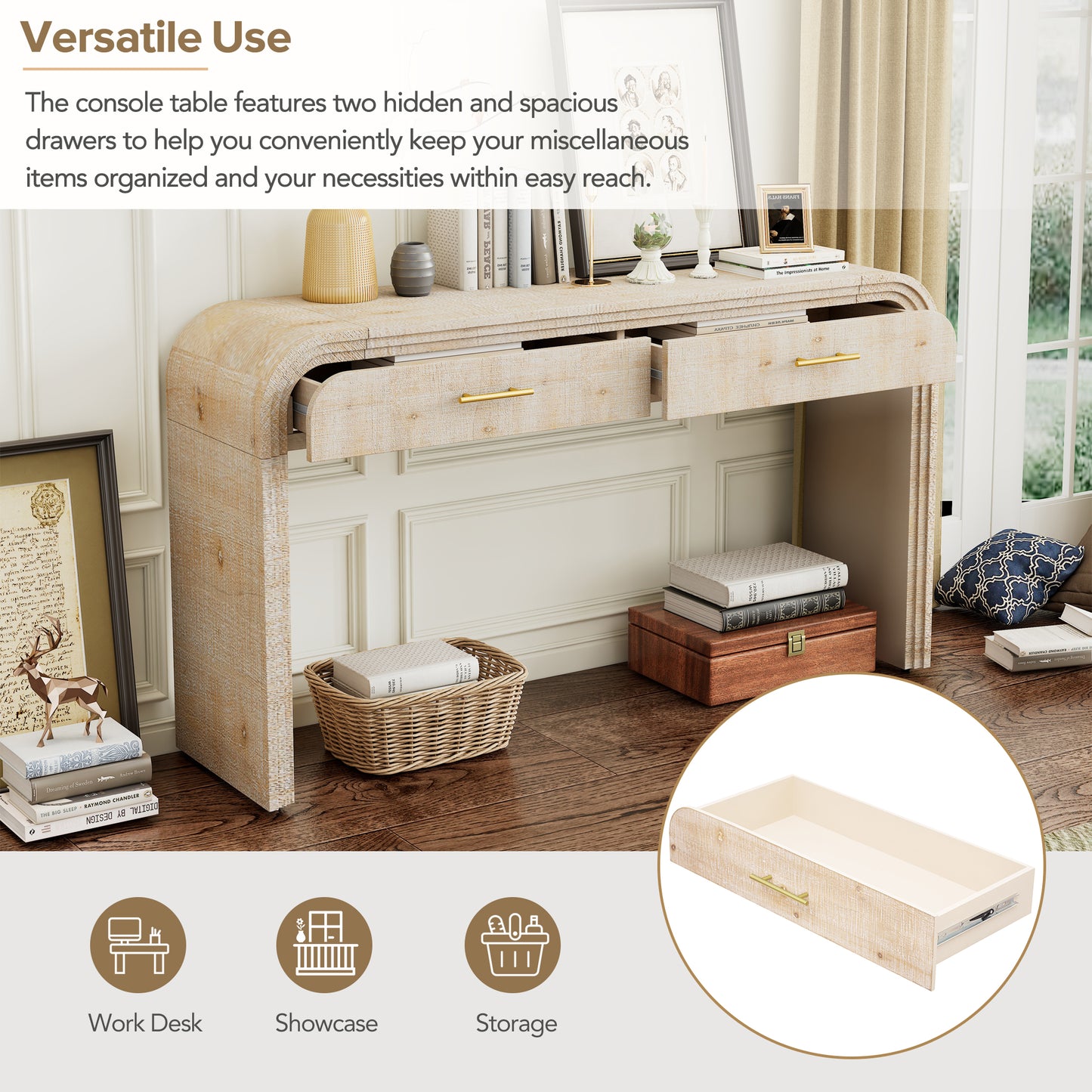 Unique Retro Silhouette Console Table