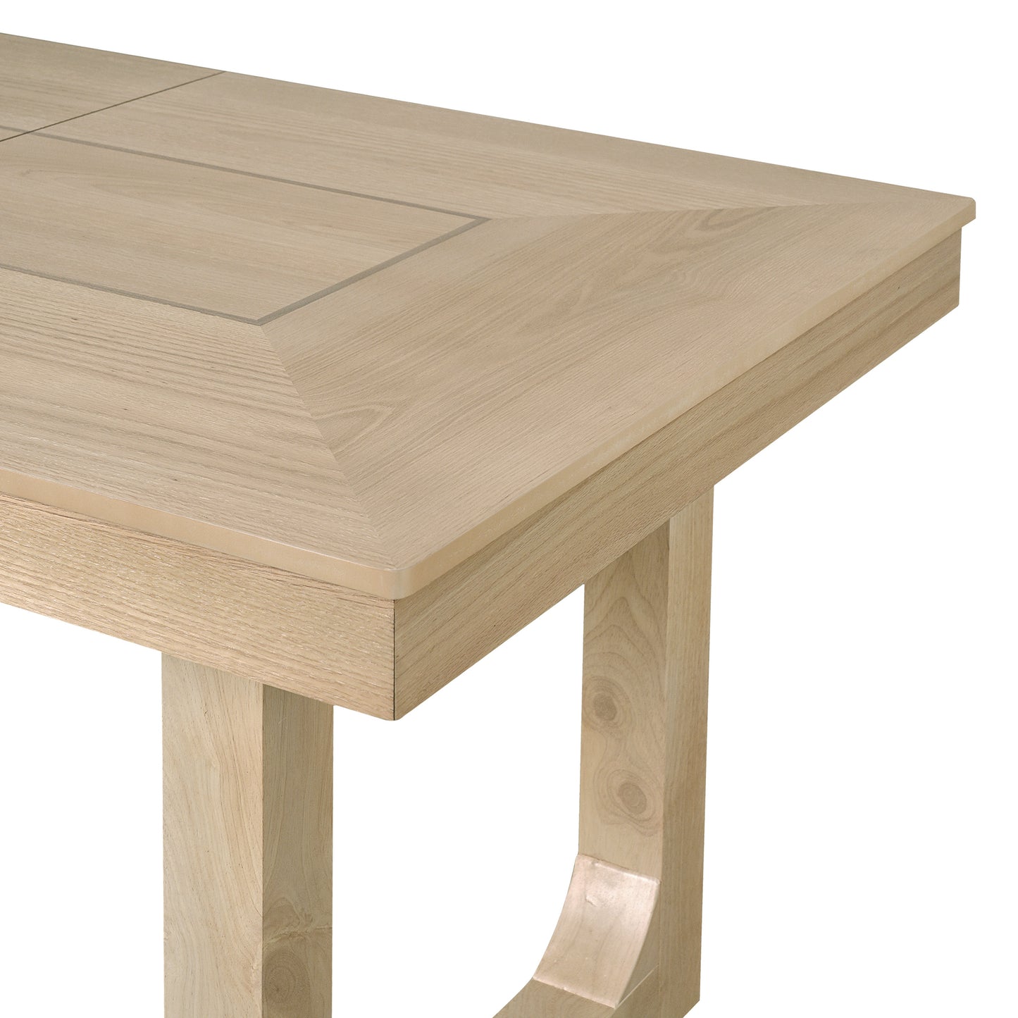 Extendable Farmhouse Wooden Kitchen Table: Removable Leaf, Seats 4 - 8