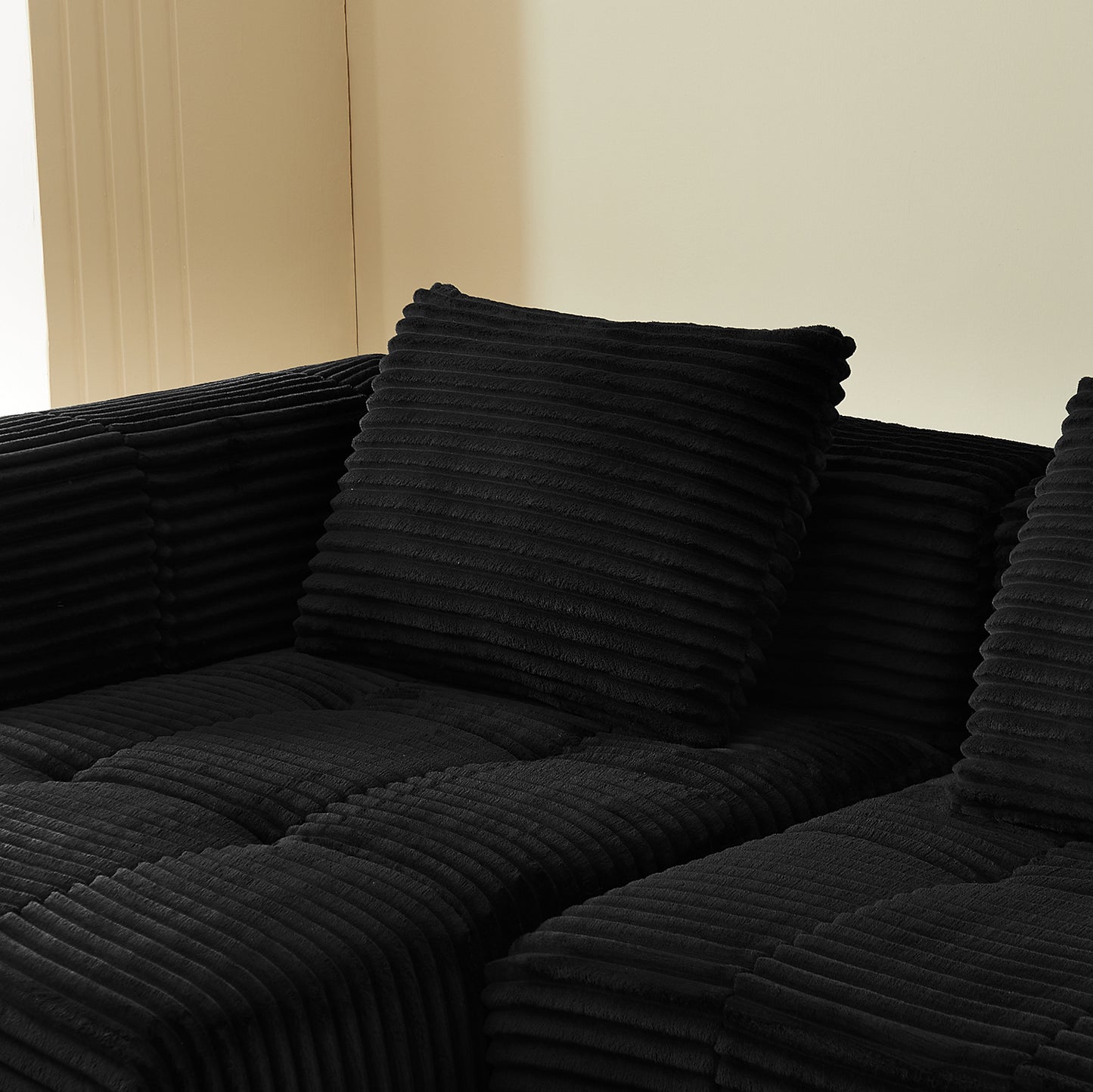 L-Shape Modular Compressed Couch,Sectional Sofa with Chaise Lounge,No assembly required