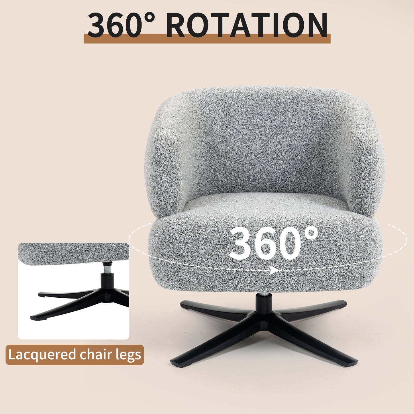 Cuddle-style leisure swivel sofa chair