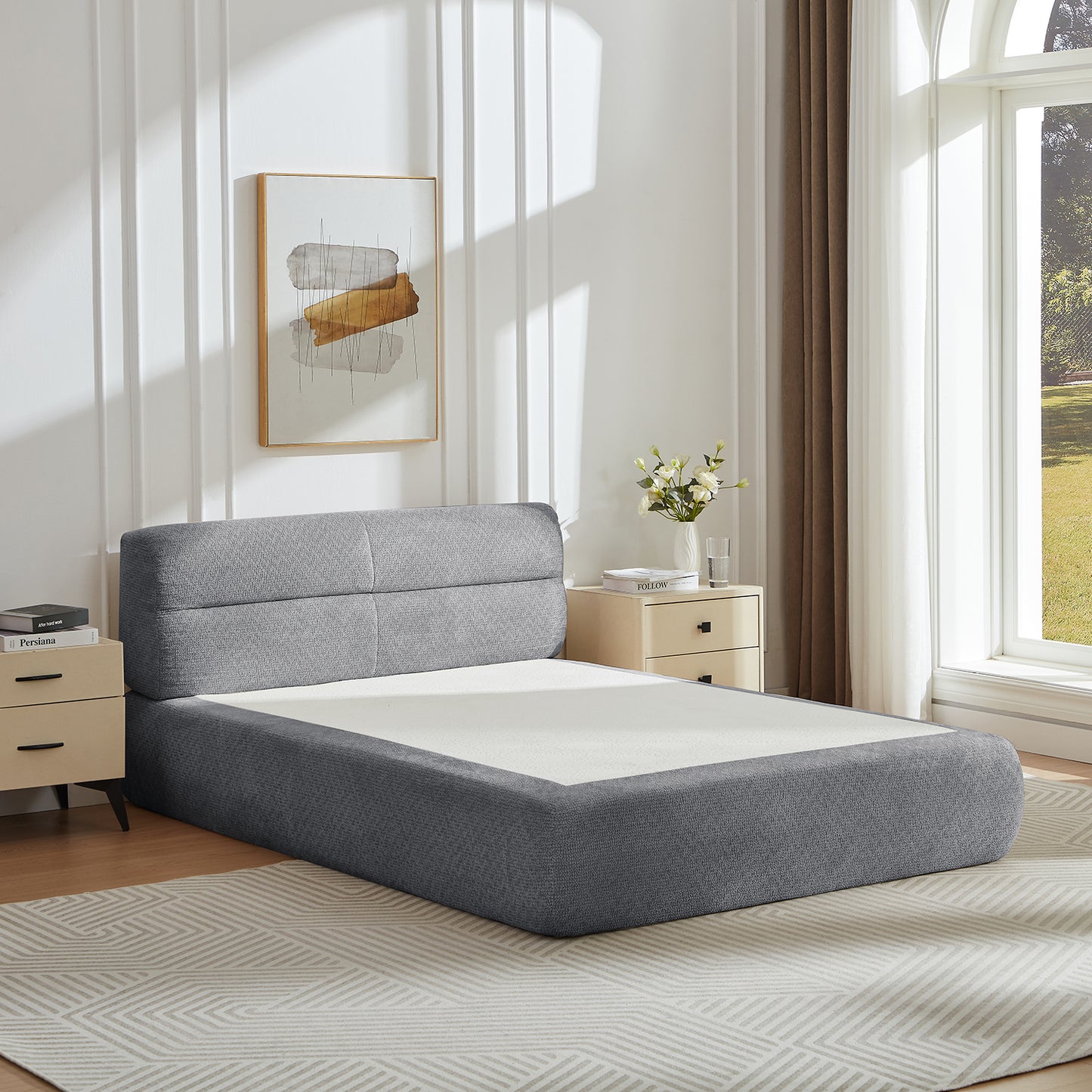 Compressible Chenille bed for Apartment