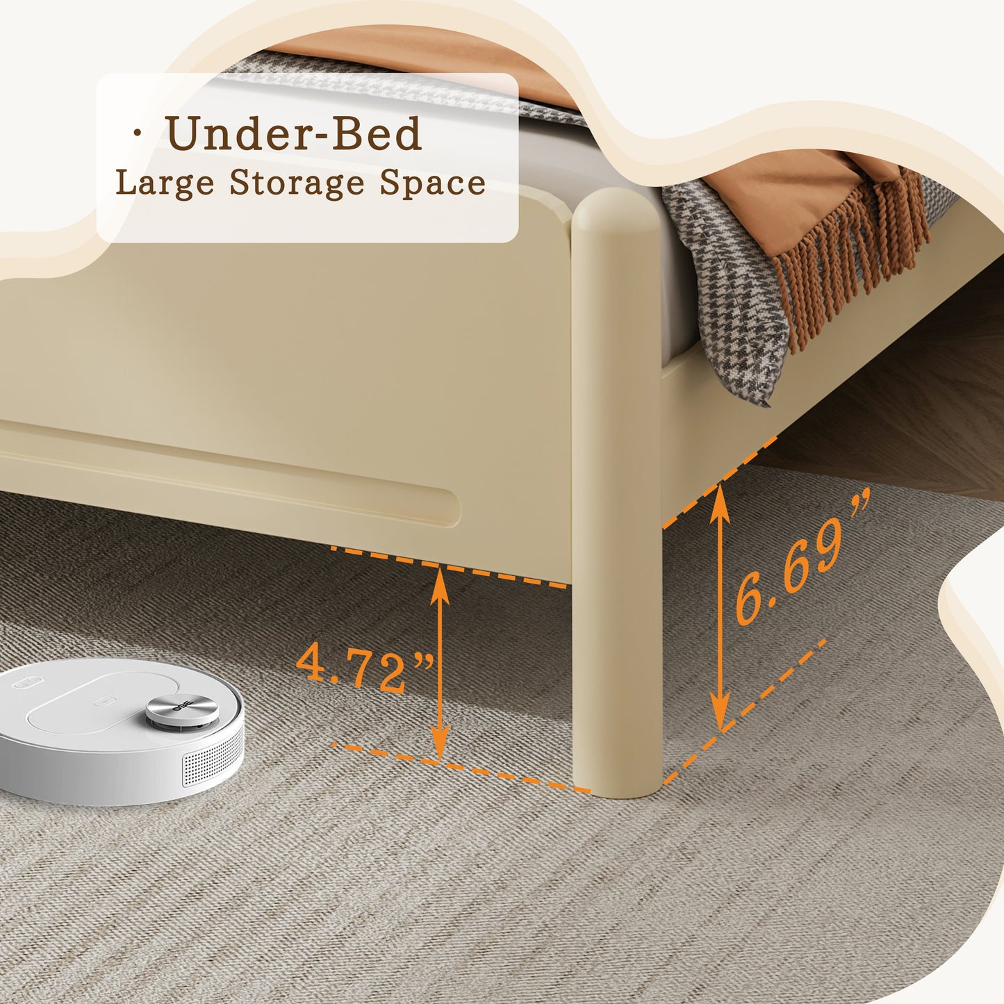 Wood Platform Bed with Headboard,Solid Wood Legs, Mattress Foundation with 10 Wooden Slats,No Box Spring Needed