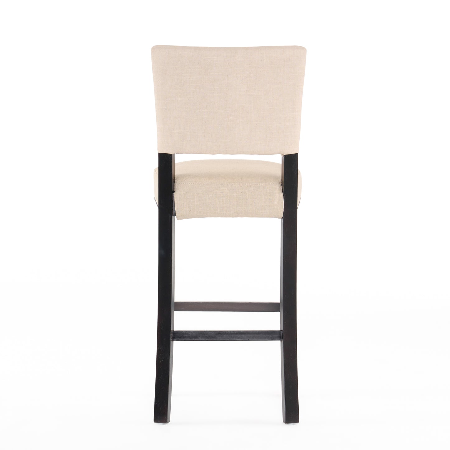 Barstools With rivet decoration wood Frame fabric Sponge cushion and Upholstered Barstools