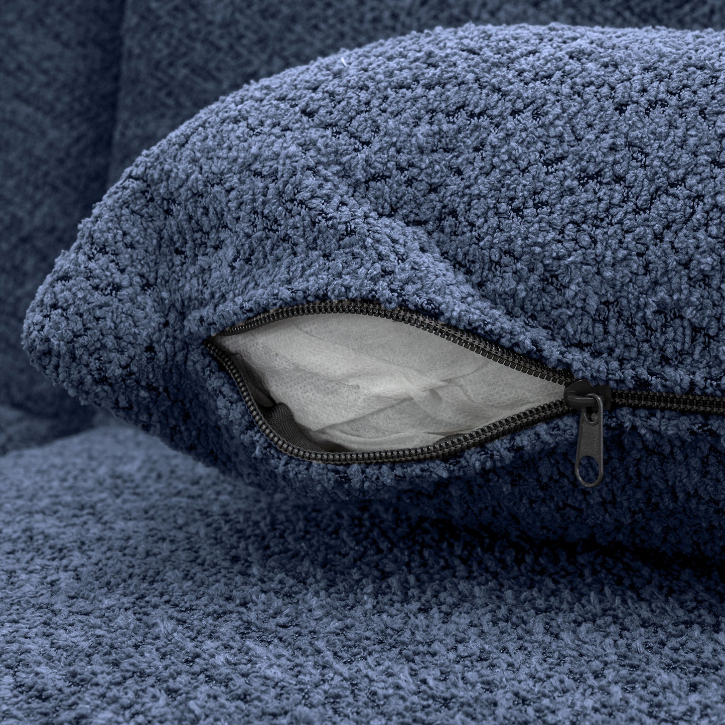 144" Upholstered Sofa: Free - combined with Two Chaise Lounges, Five Back Pillows for Living Room