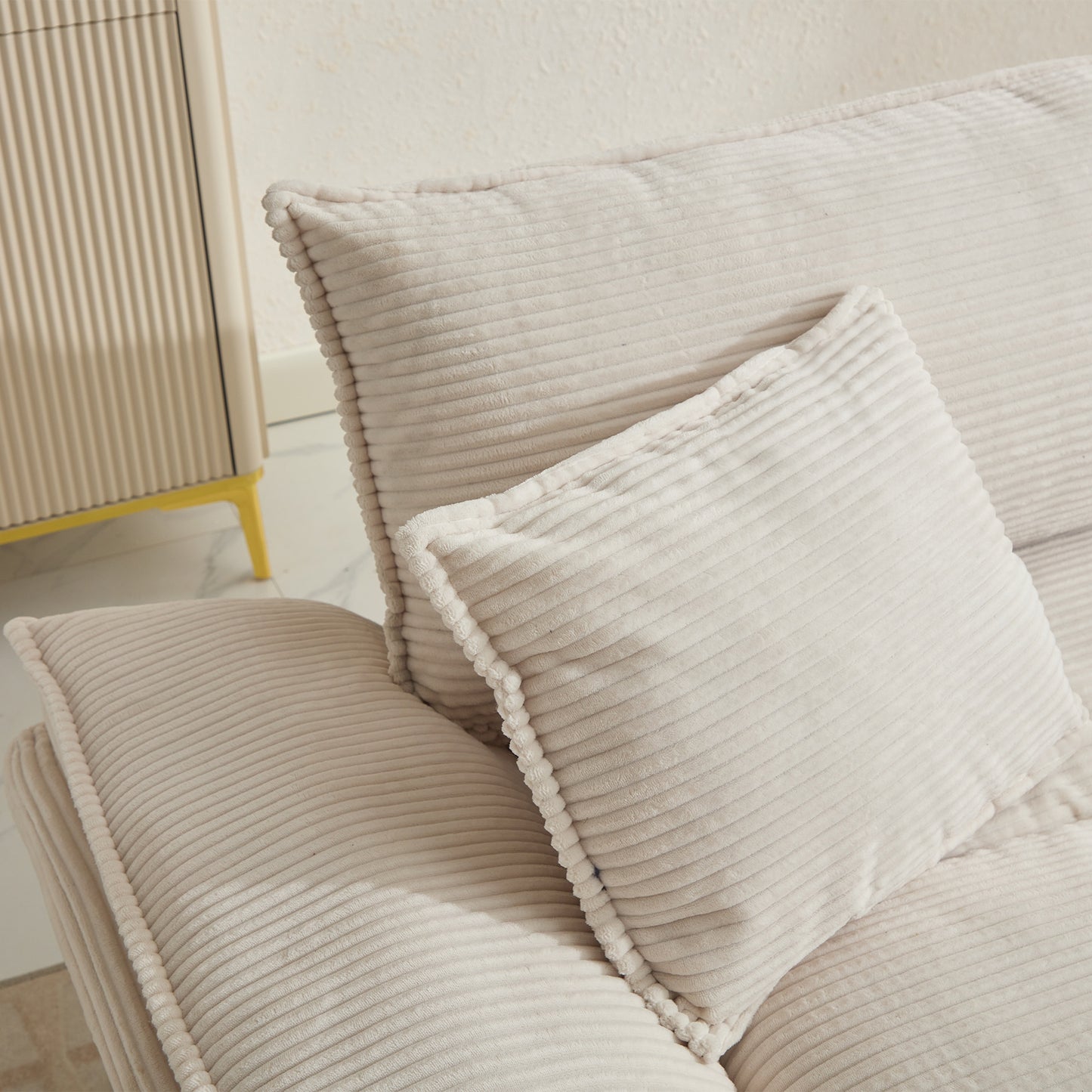 Corduroy Sofa Sleeper Loveseat - Comfy, Deep Seat 5 Colors