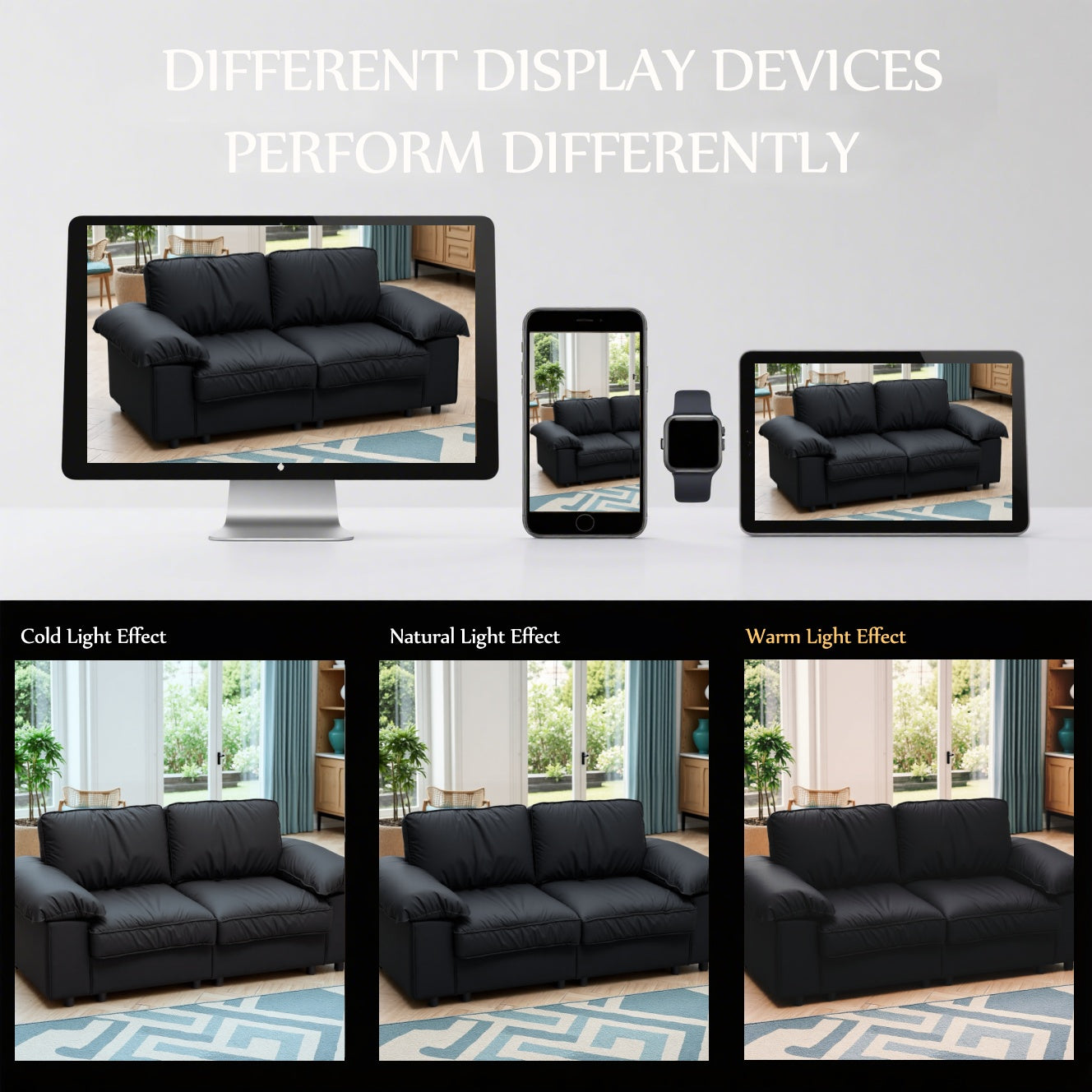 Brown Faux Leather Storage Sofa, 2-Seater Couch with Hidden Compartment for Small Spaces