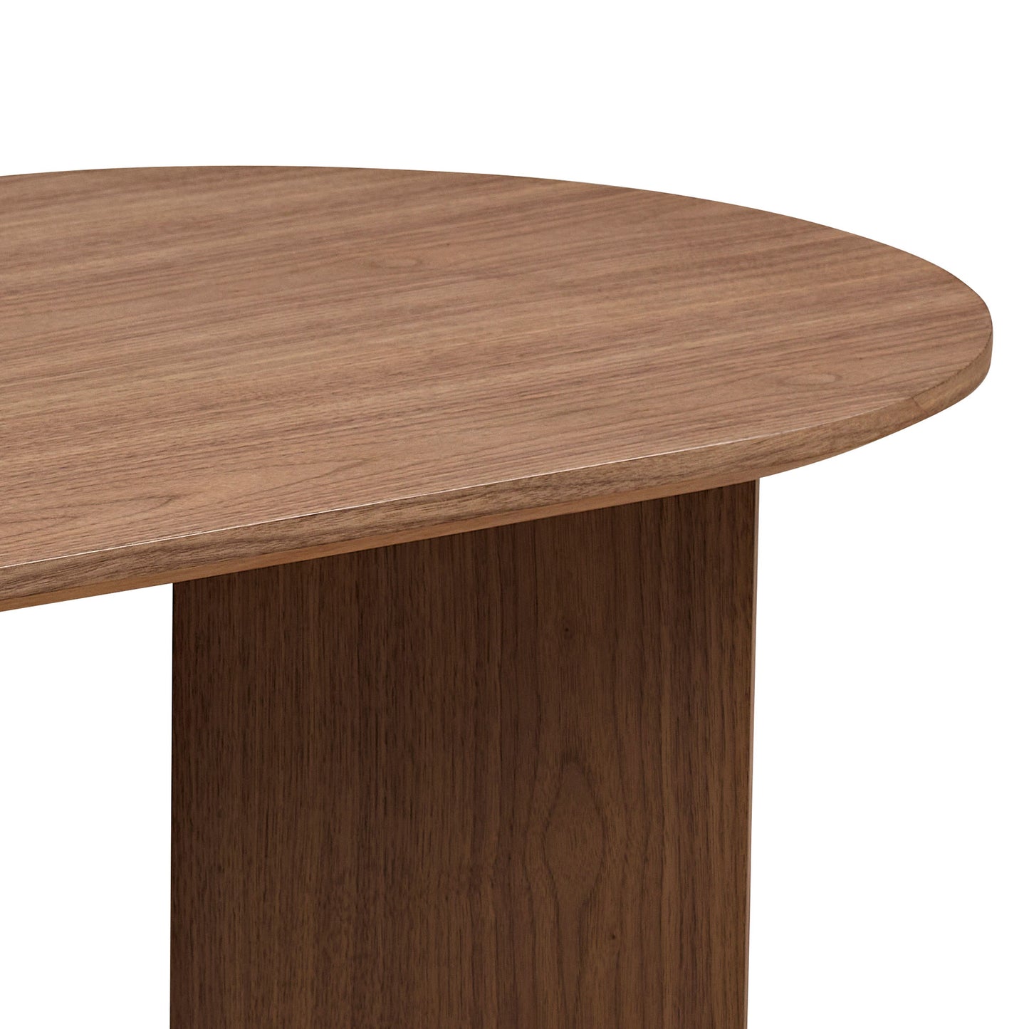 Small Coffee Table with Sturdy Pedestal