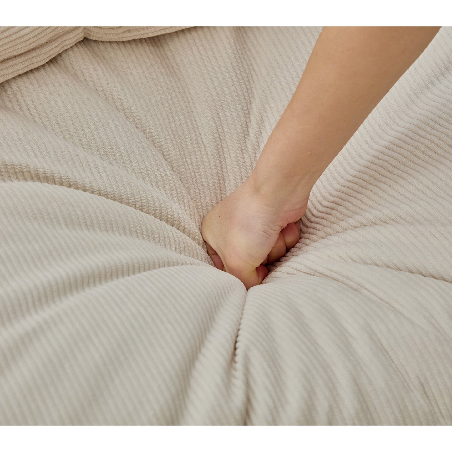 Modular Sofa,No Armrests,At will DIY,Soft Corduroy Fabric,Neck Pillow-Back Lounge Sofa Chair