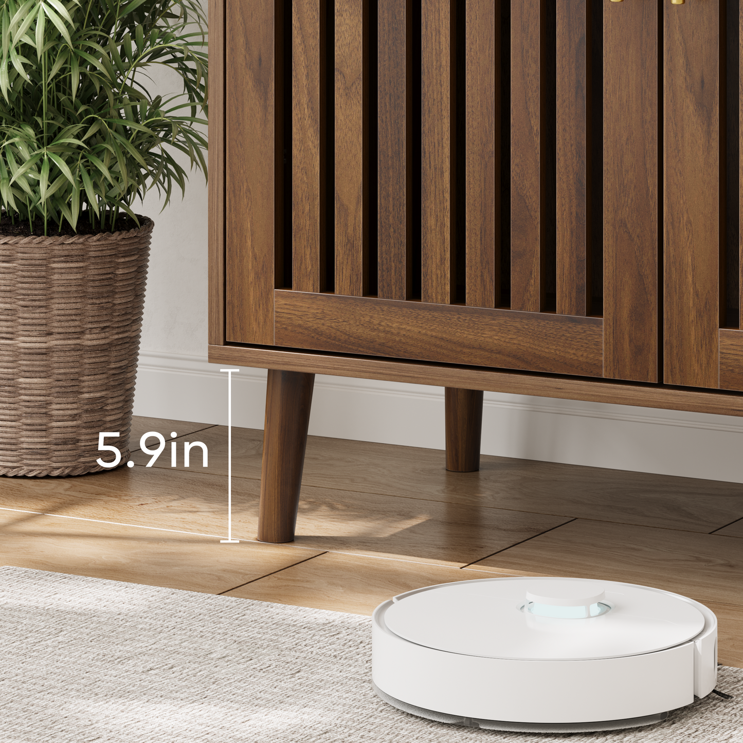 Walnut Sideboard Buffet Cabinet With Storage