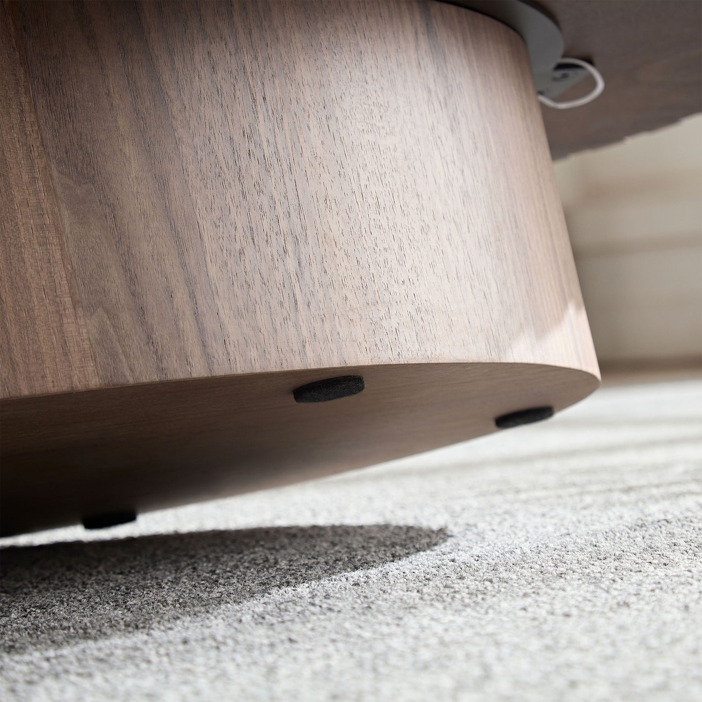 Ellipse Coffee Table with Sturdy Pedestal  43.7 inch 3 Colors