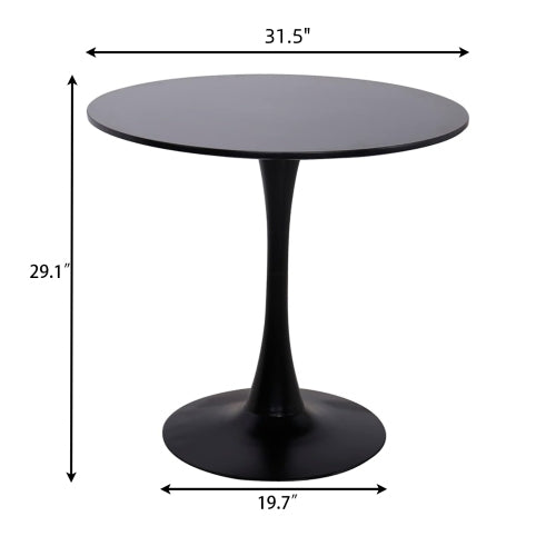 Round Coffee  Table, Modern Dining Table, MDF Top and Steel Base Tulip Round Kitchen Table