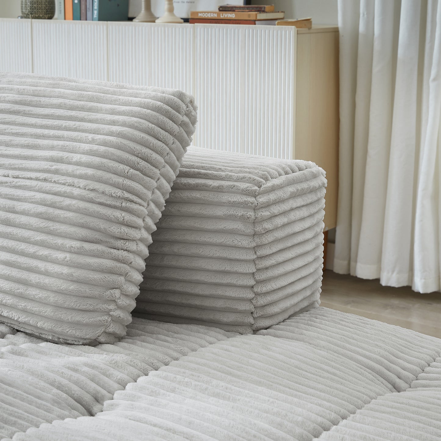 L-Shape Modular Compressed Couch,Sectional Sofa with Chaise Lounge,No assembly required