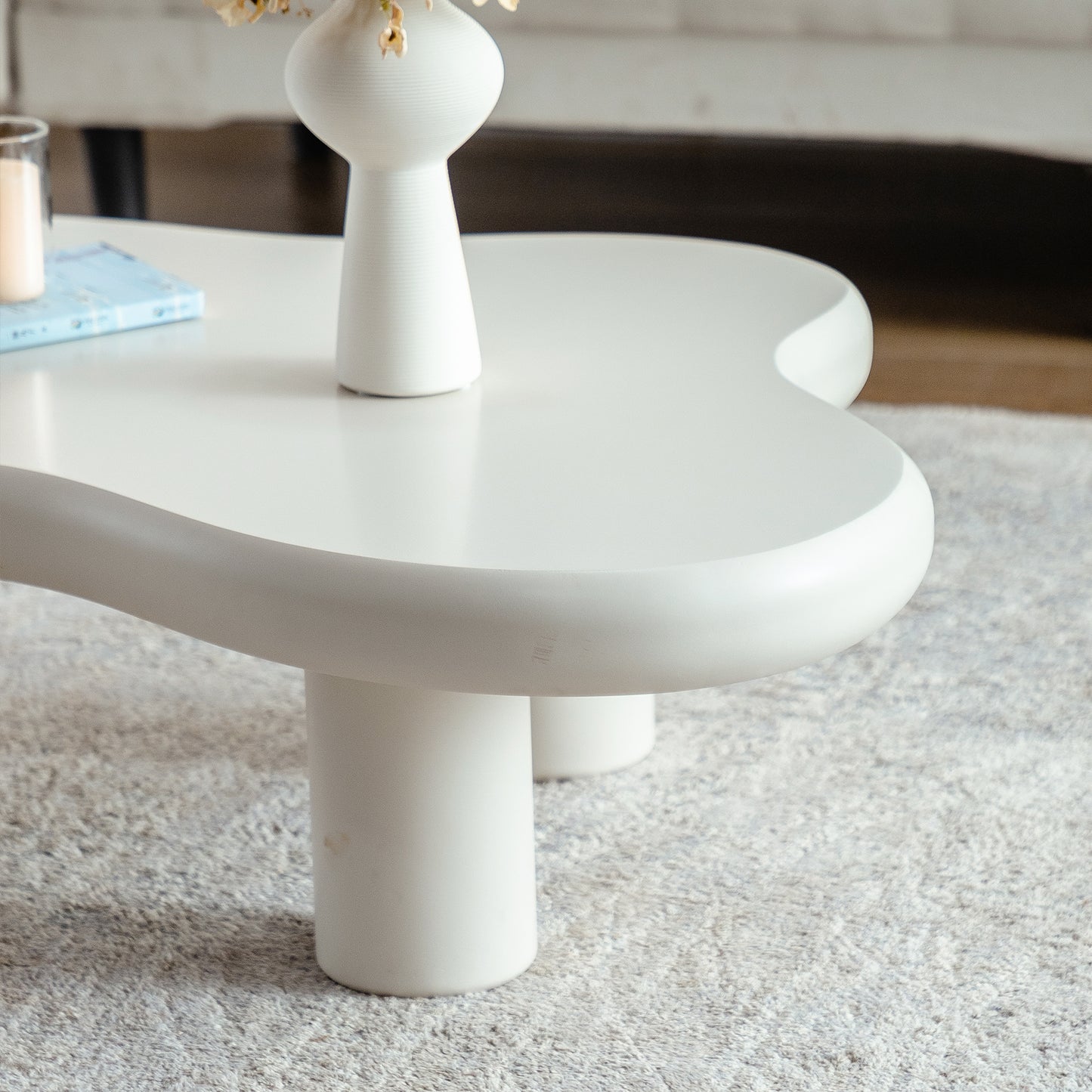 Cloud Coffee Table Easy Assembly Coffee Table for Living Room