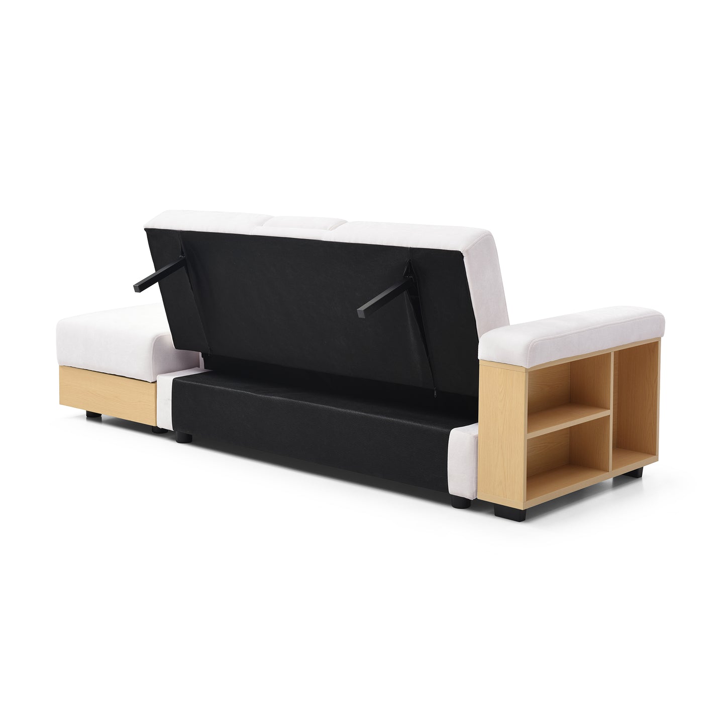 Convertible Sleeper Sofa Couch: Multifunctional, Double Folding with Storage