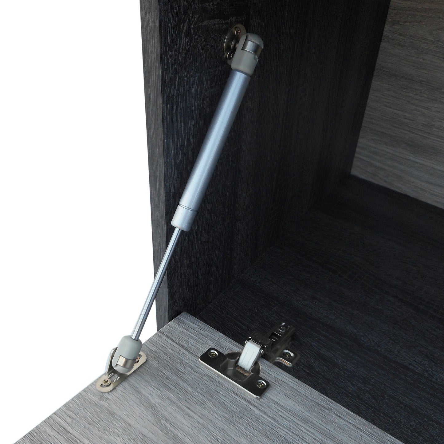 Modern Industrial TV Stand with Storage & Hairpin Legs