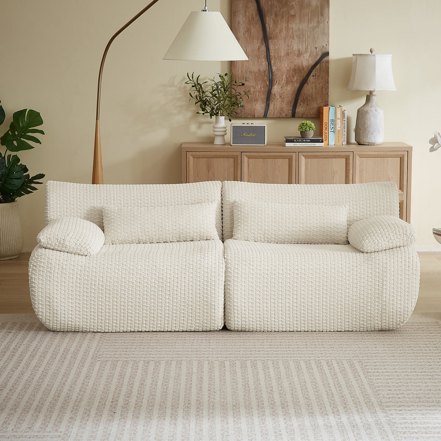 Loveseat /L shape Sofa, Cloud Boneless Couches for Living Room, Modern Modular Sectional Sofa